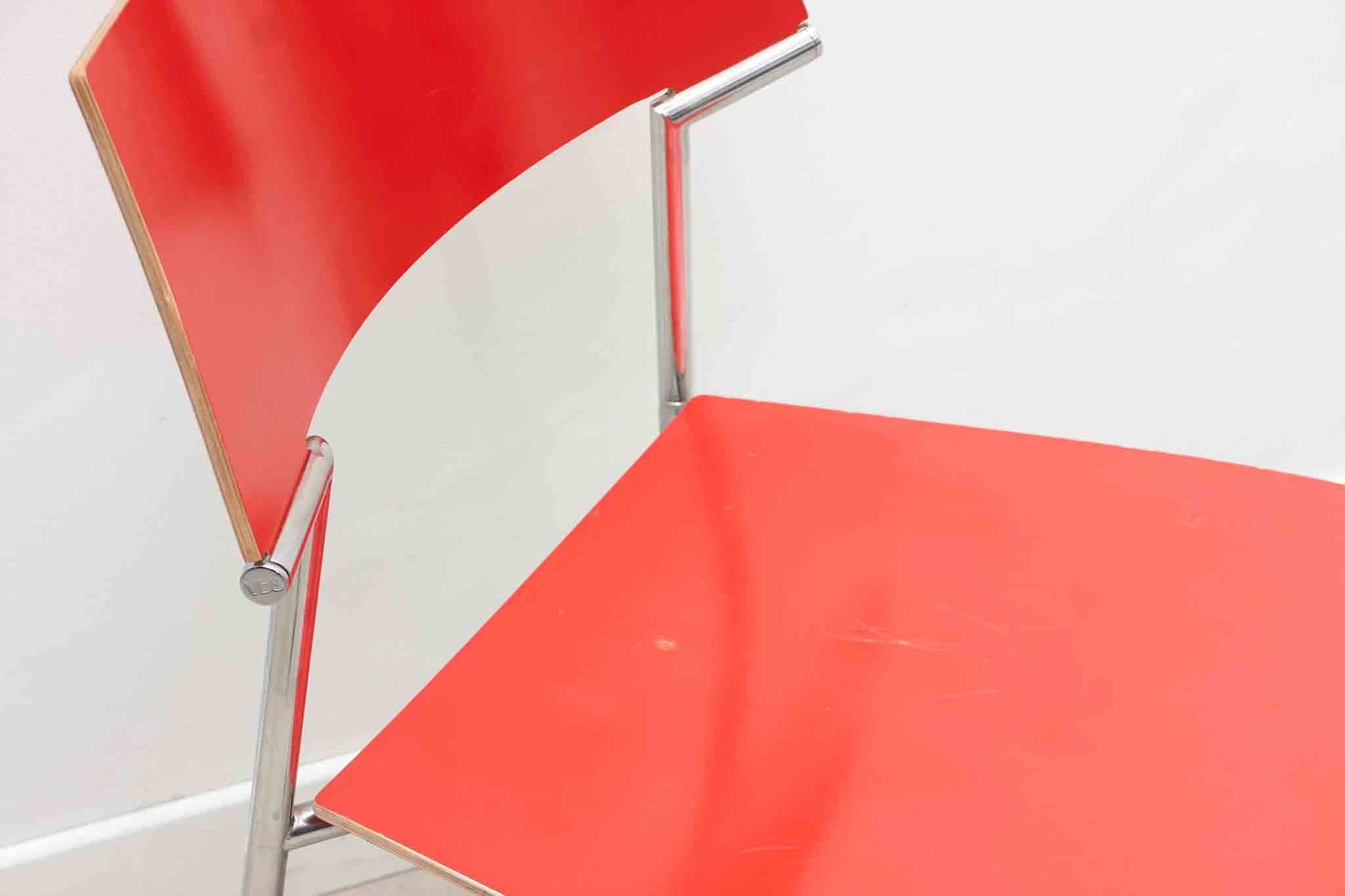 Chaise Gijs Van der Sluis colorée Cartel de Belleville