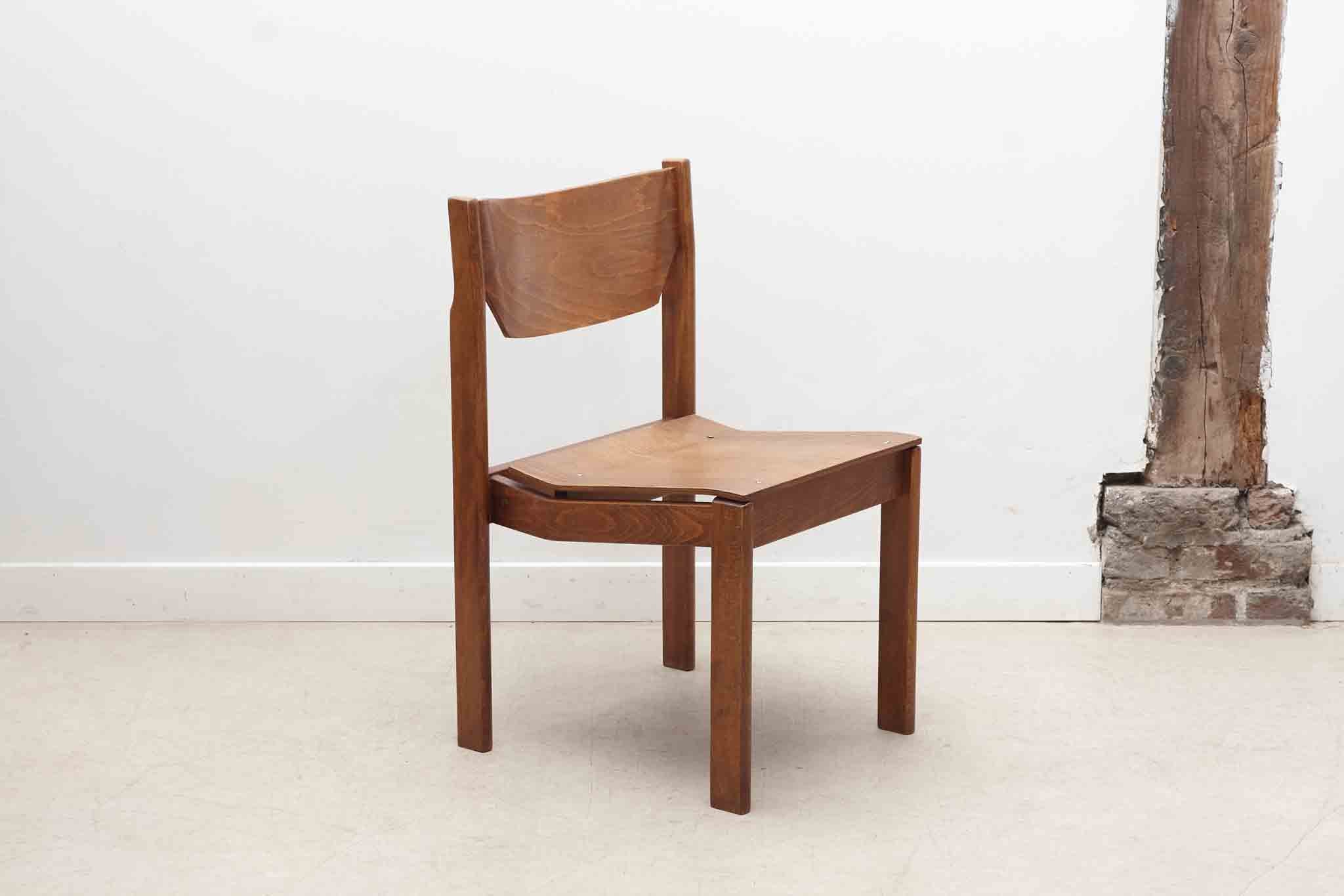 Chaise style scandinave chêne Cartel de Belleville