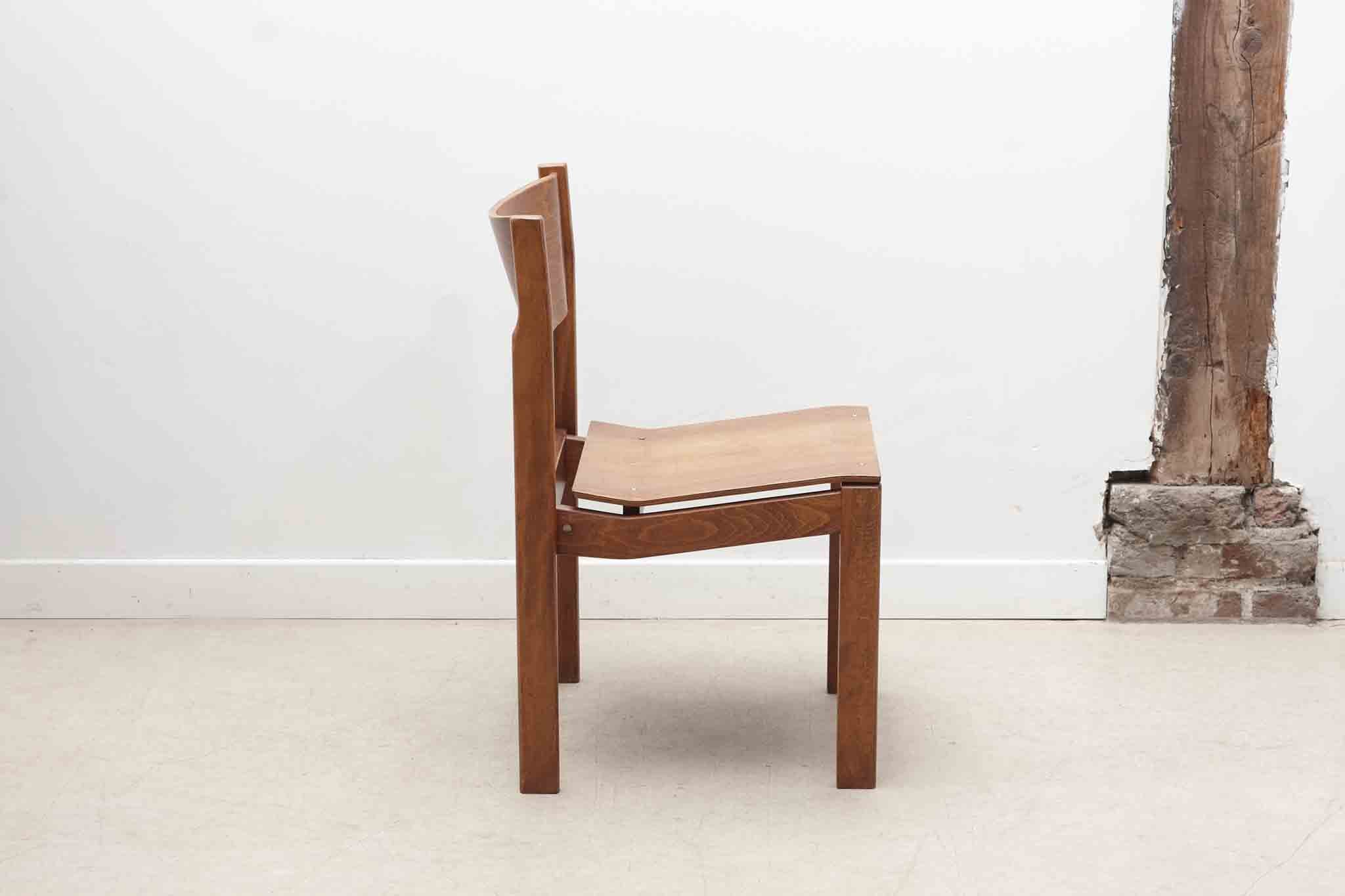 Chaise style scandinave chêne Cartel de Belleville