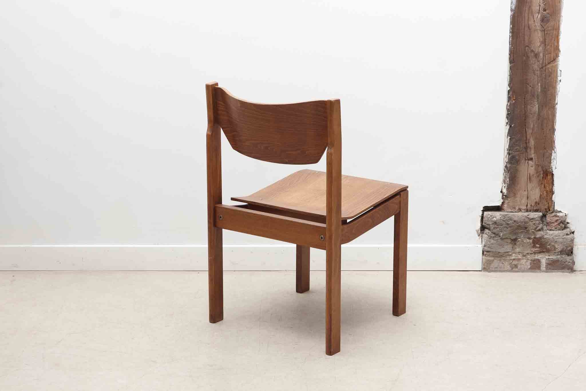 Chaise style scandinave chêne Cartel de Belleville