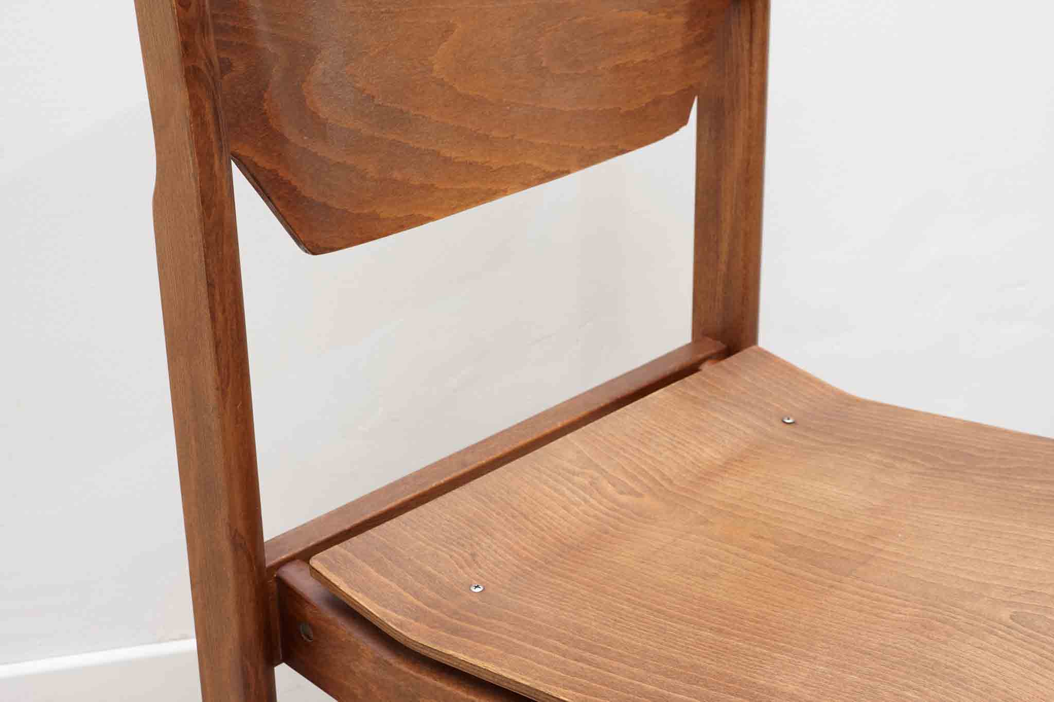 Chaise style scandinave chêne Cartel de Belleville