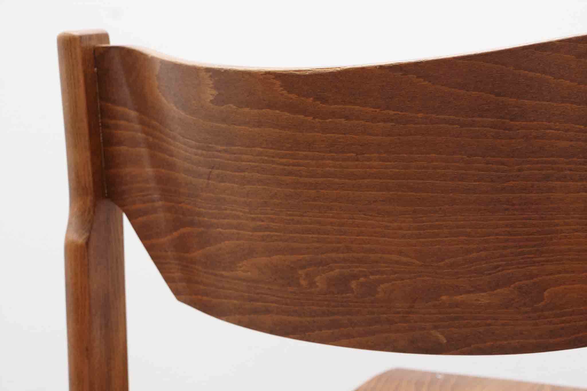 Chaise style scandinave chêne Cartel de Belleville