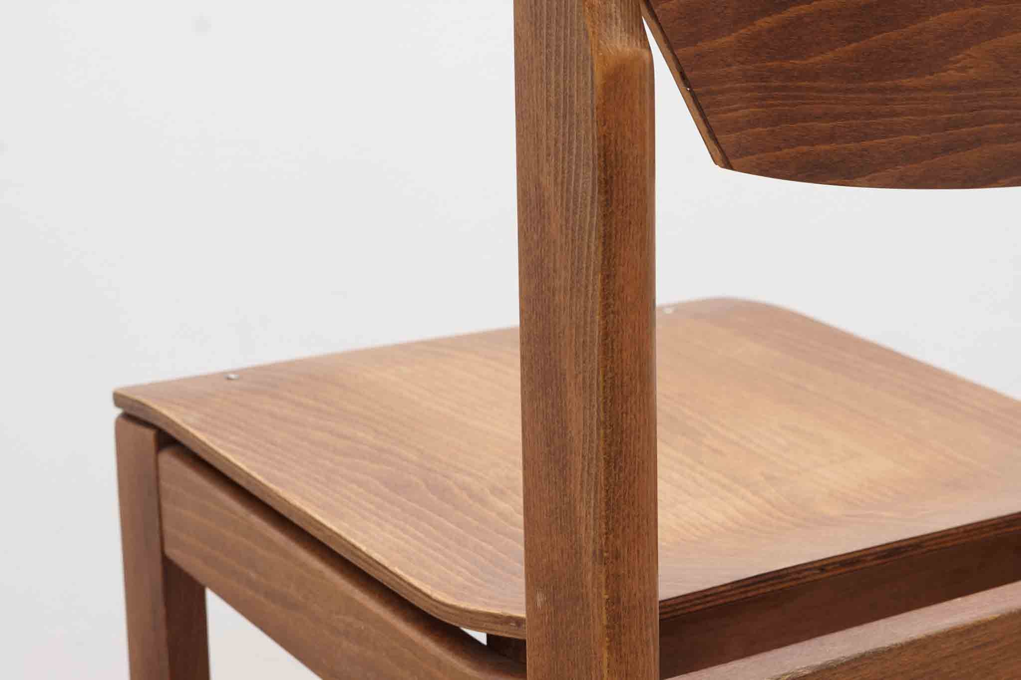 Chaise style scandinave chêne Cartel de Belleville