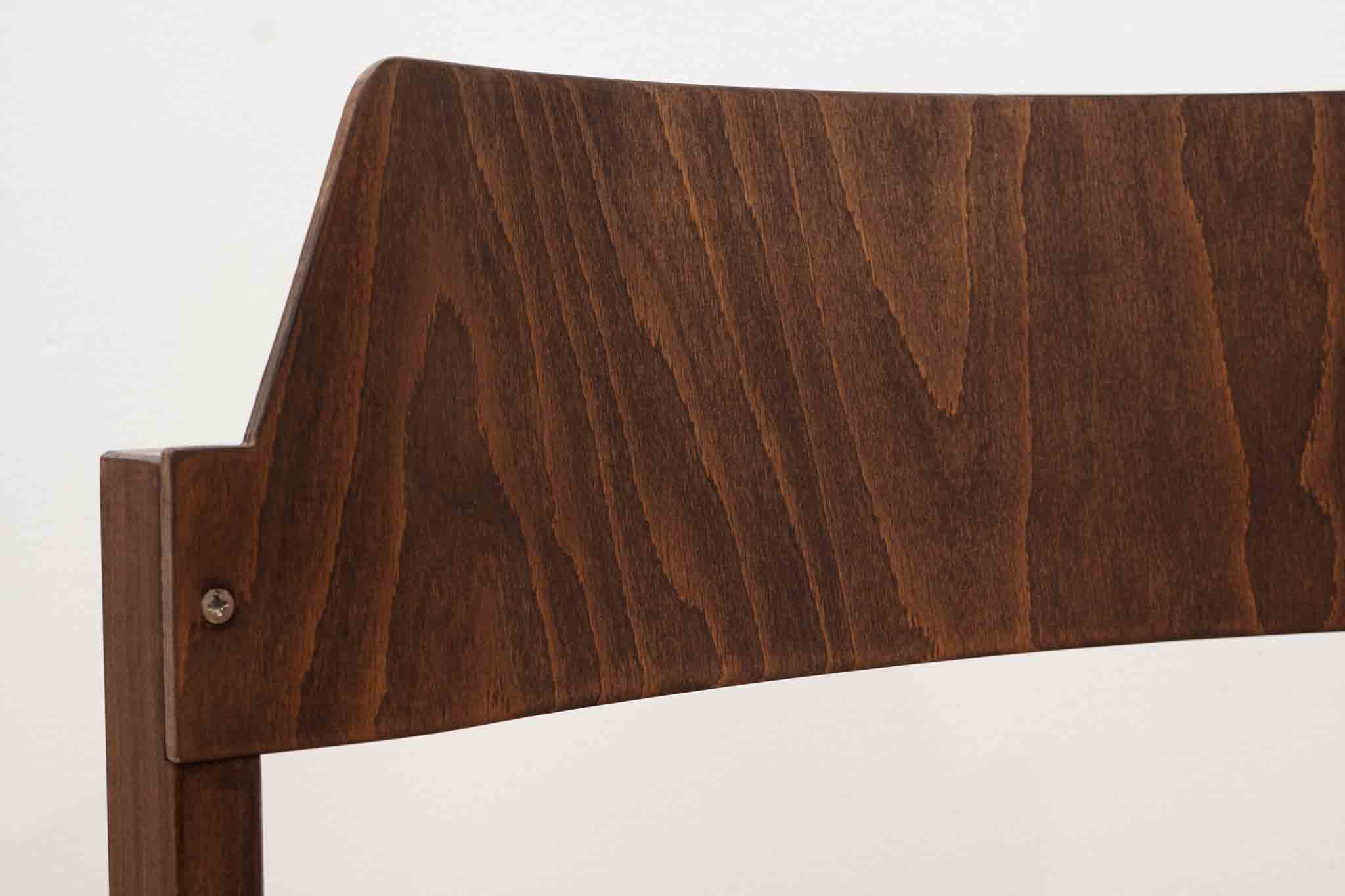 Chaise style scandinave ébène tapissée