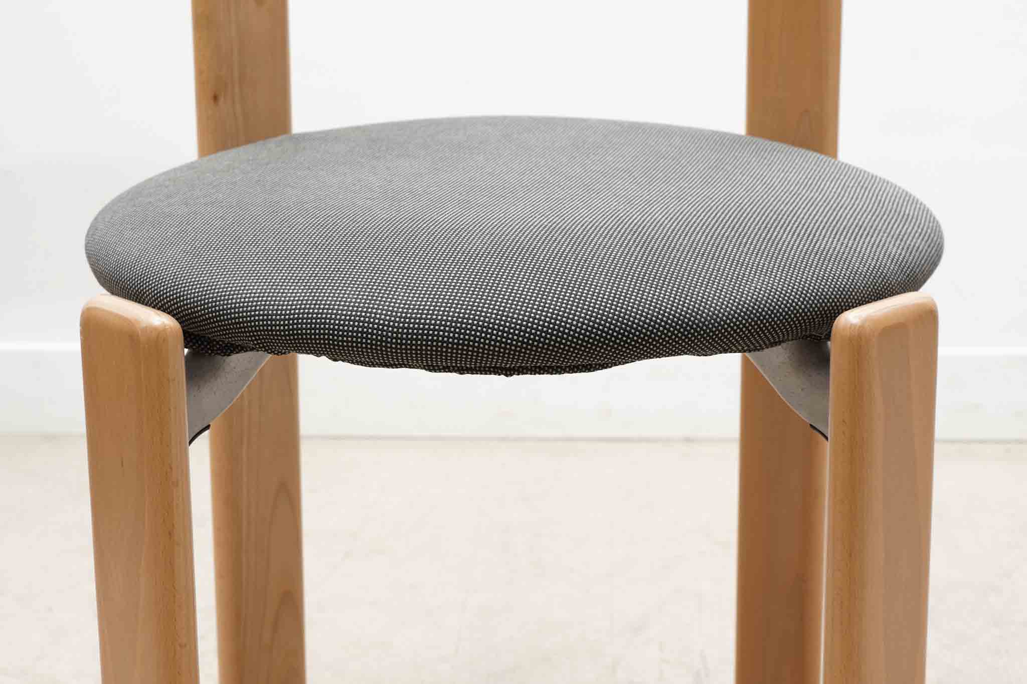 Chaise Bruno Rey par Kusch+co hêtre tapissée Cartel de Belleville