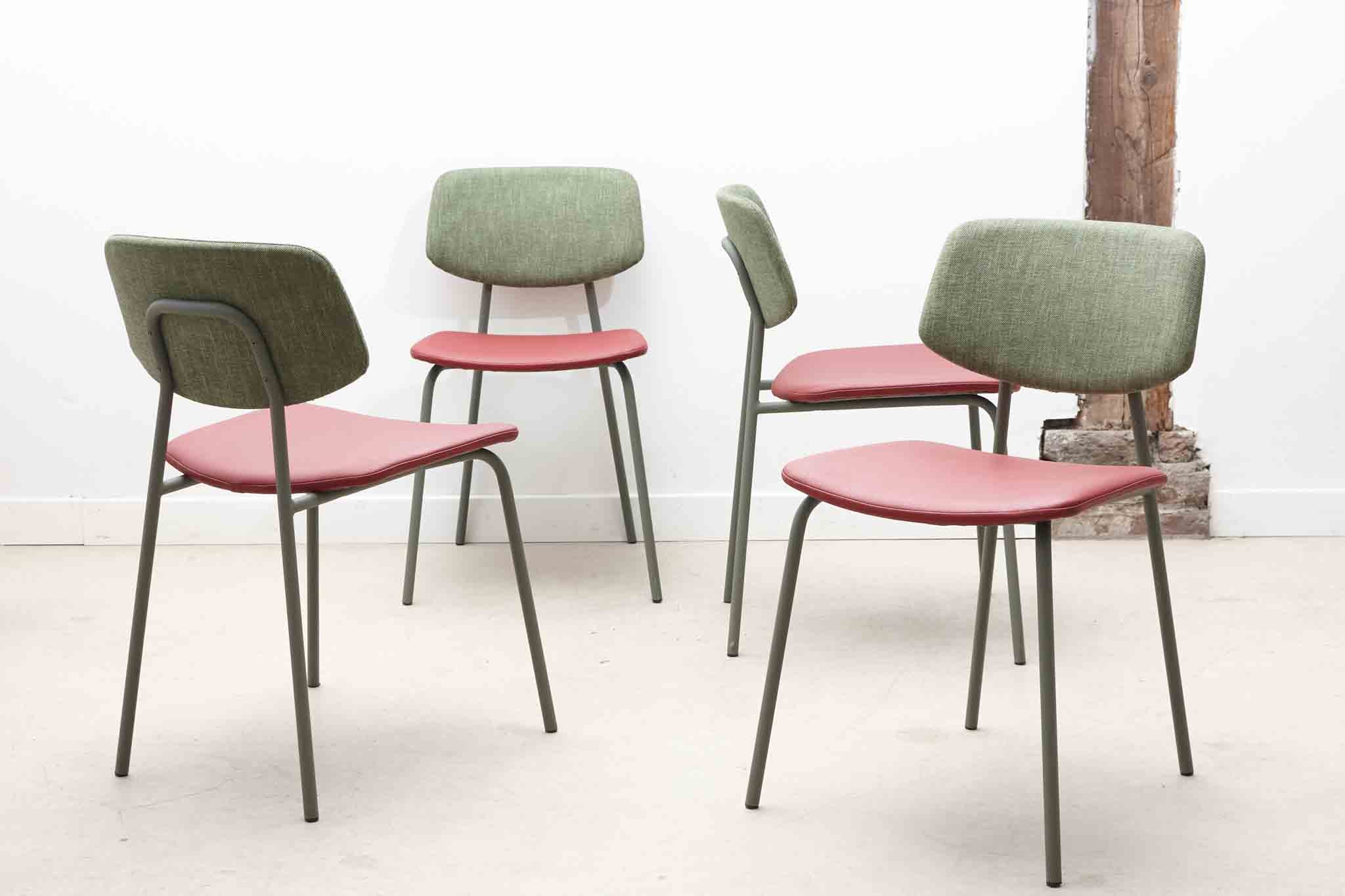 Chaise Lago verte et rouge