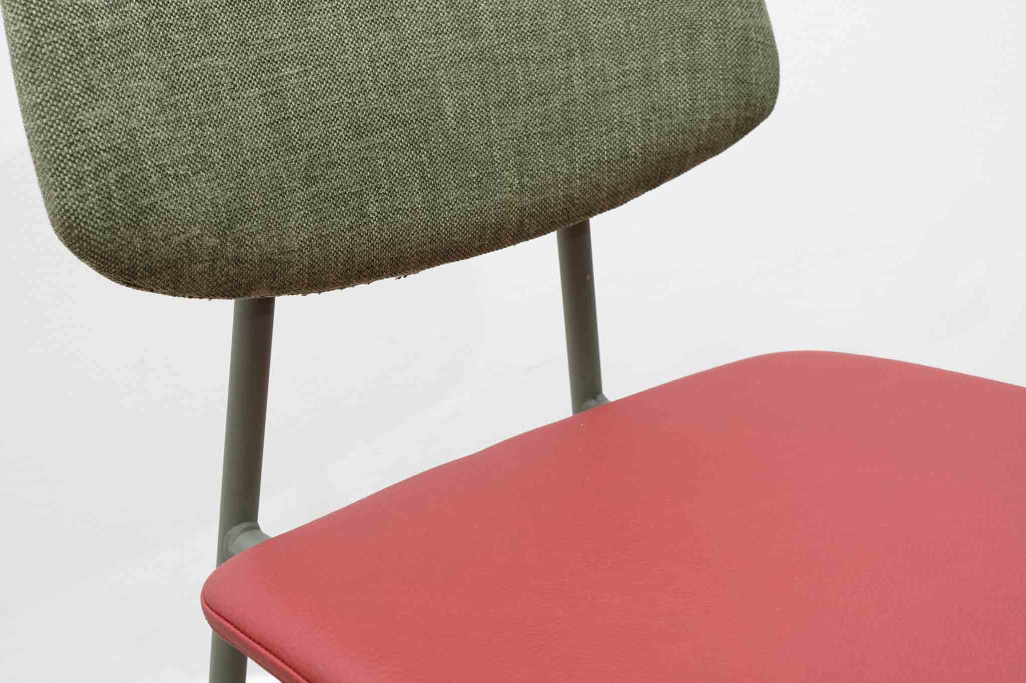 Chaise Lago verte et rouge