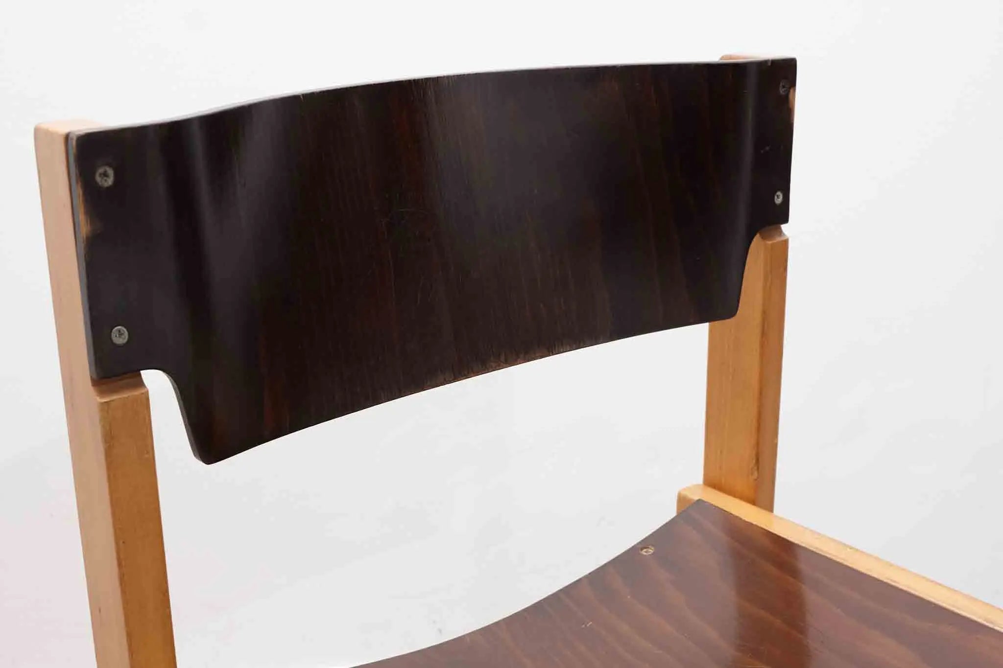 Chaise scandinave ébène / hêtre Cartel de Belleville
