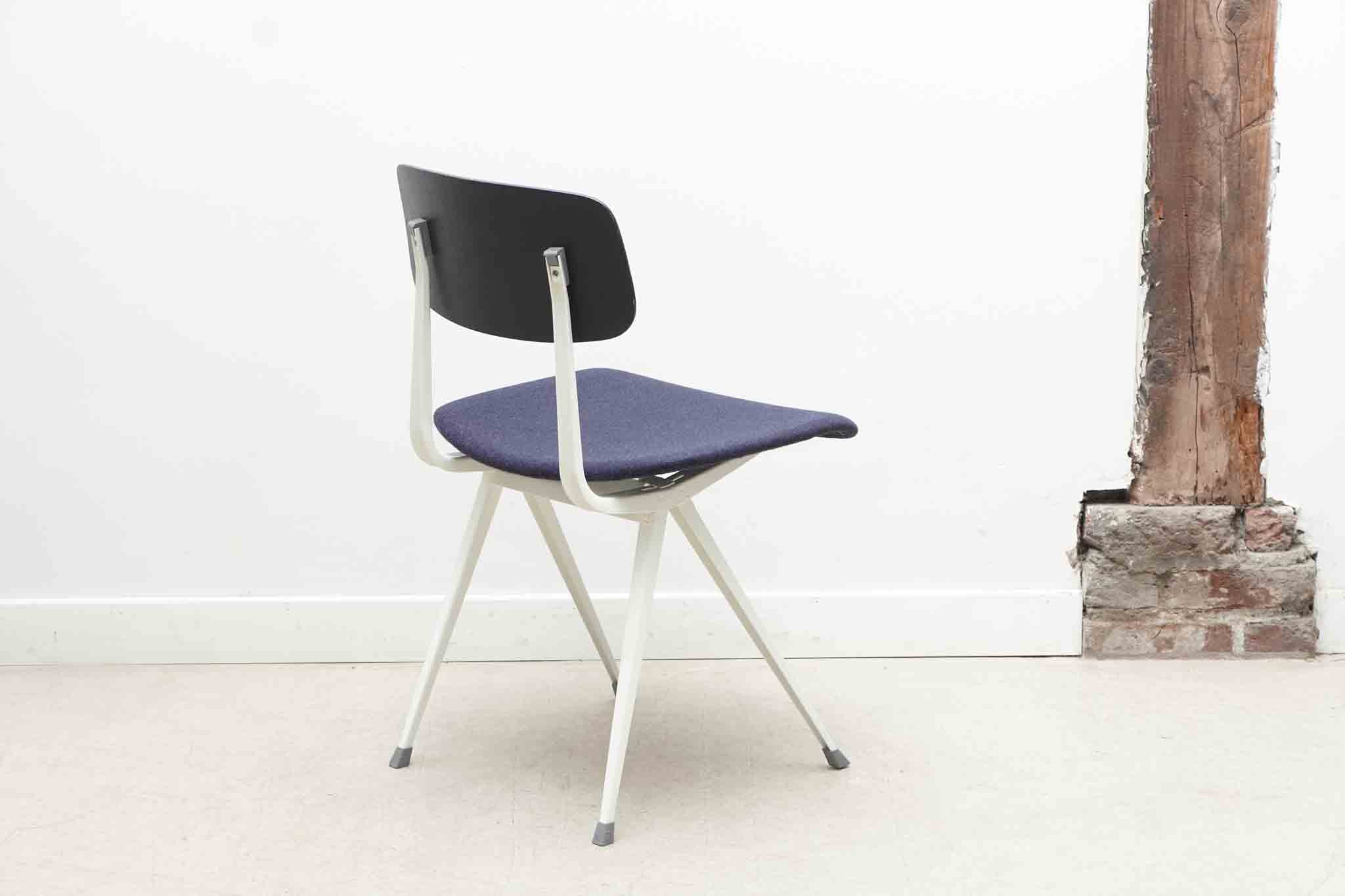 Chaise Friso Kramer "Result" tapissée et blanc Cartel de Belleville