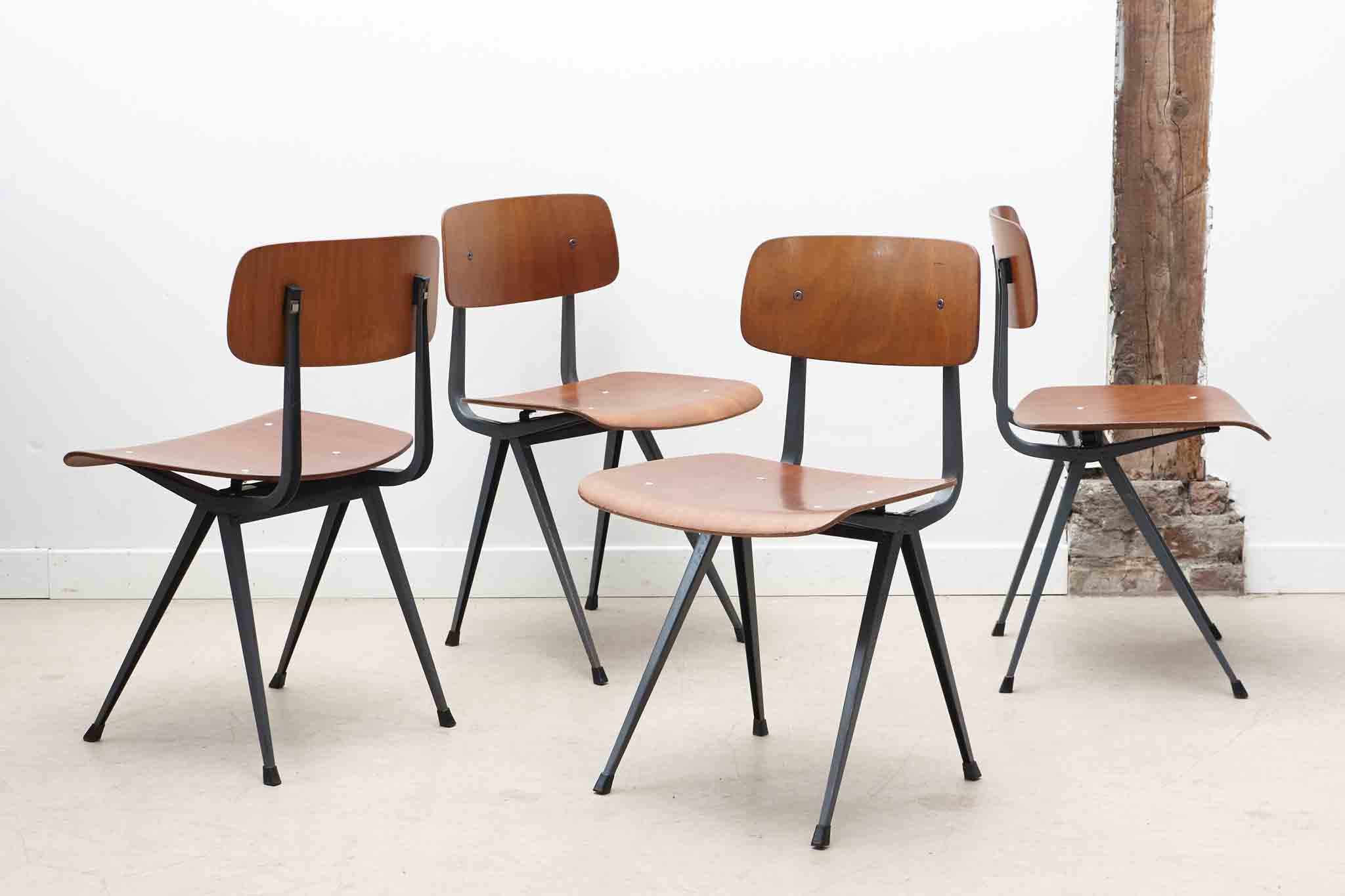 Chaise "Result" Friso Kramer chêne et gris Cartel de Belleville