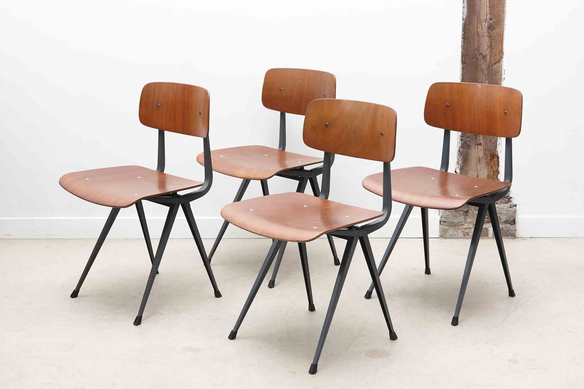 Chaise "Result" Friso Kramer chêne et gris Cartel de Belleville