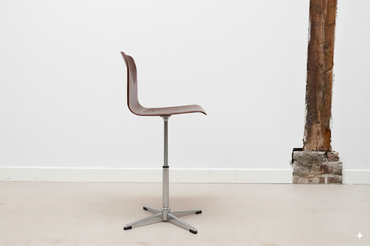 Chaises atelier vintage Galvanitas chrome Cartel de Belleville