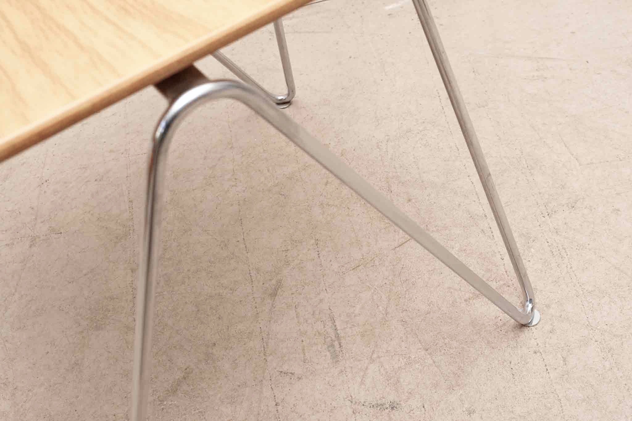 Chaise Mikado 1800 hêtre et chrome par Kusch & Co Cartel de Belleville