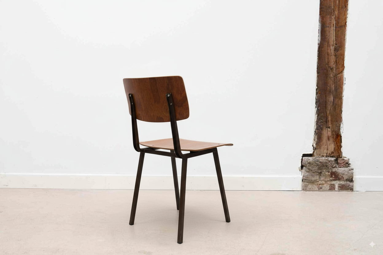 Chaise Marko Kwartet chêne et marron Cartel de Belleville
