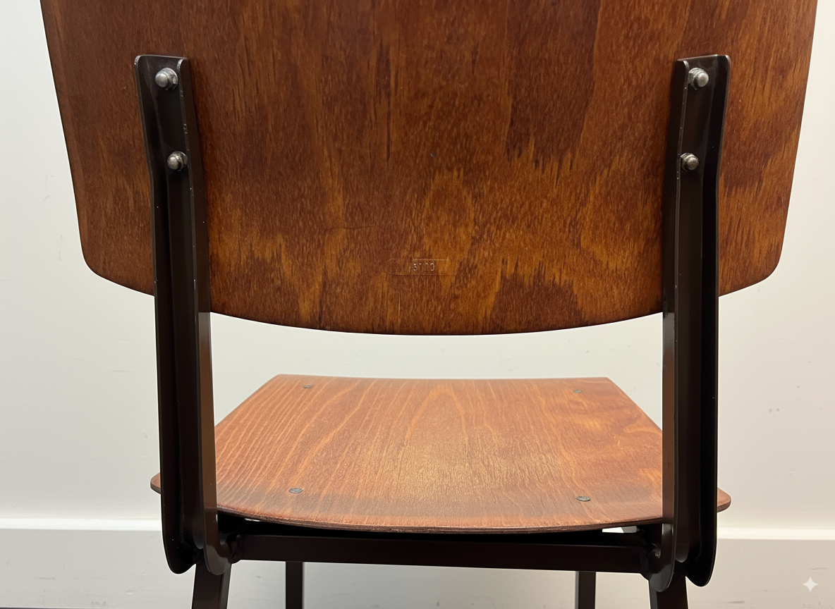 Chaise Marko Kwartet chêne et marron Cartel de Belleville