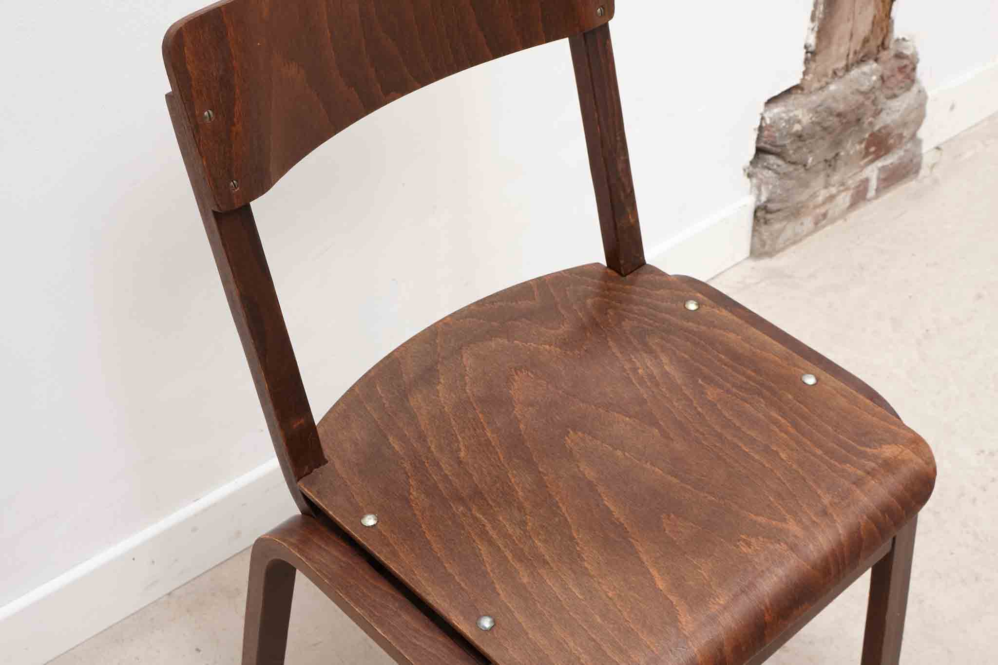 Chaise style scandinave ébène