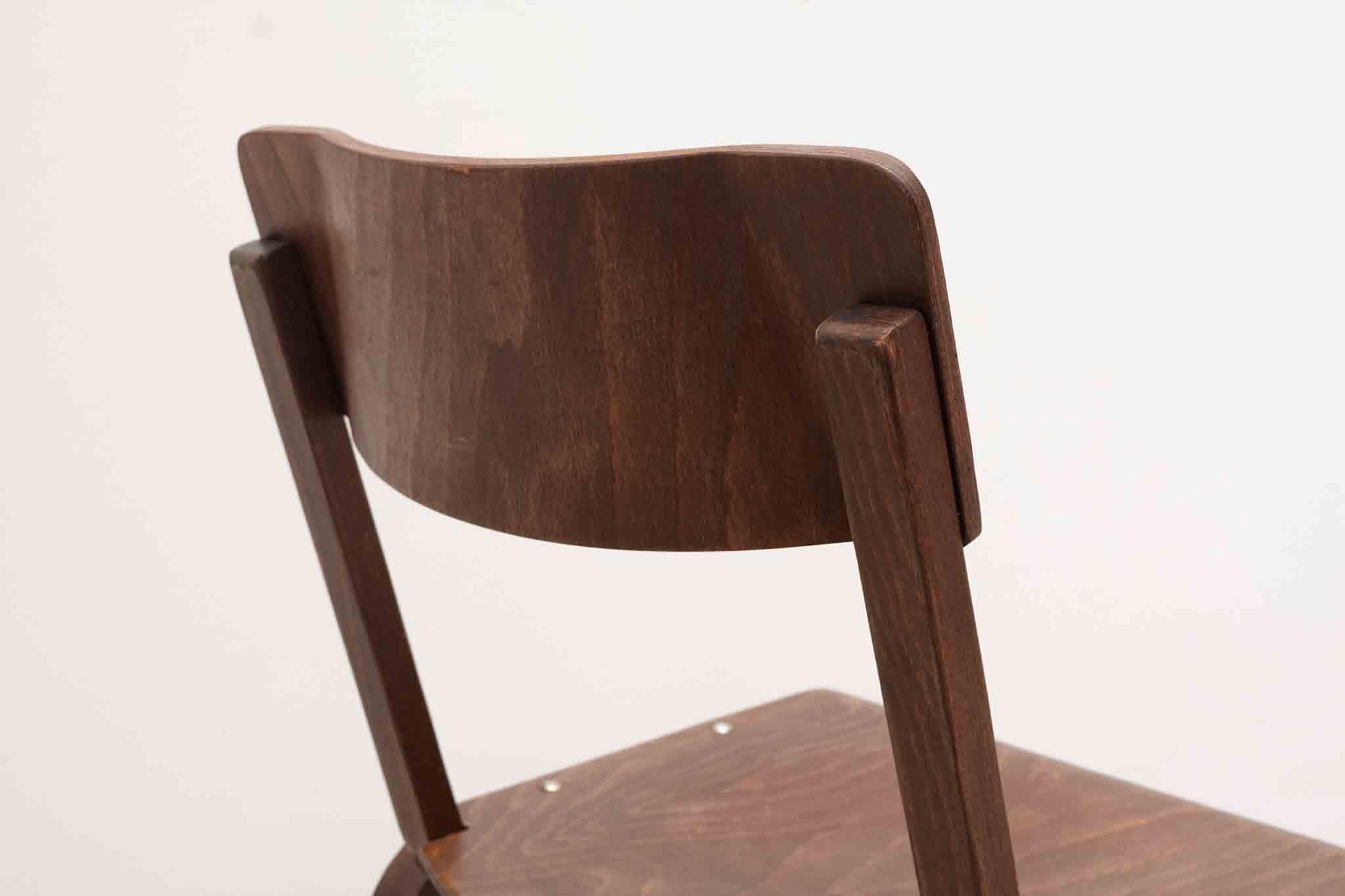 Chaise style scandinave ébène