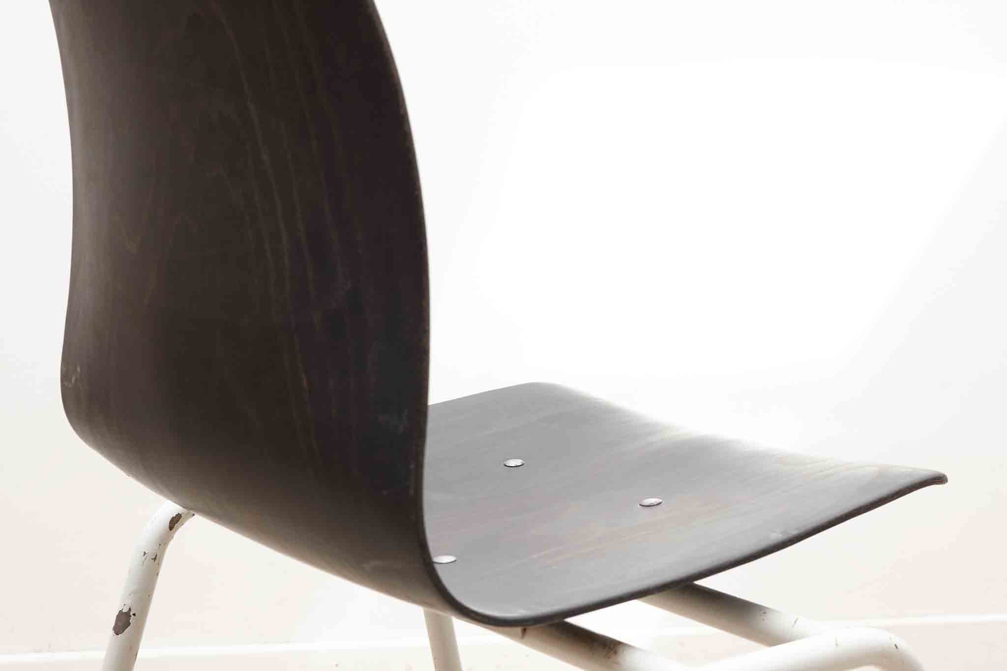 Chaise pagholz blanche Cartel de Belleville