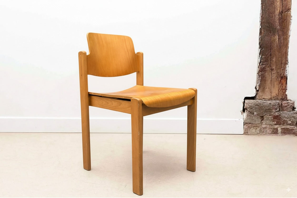 Chaise style scandinave "omega" hêtre Cartel de Belleville