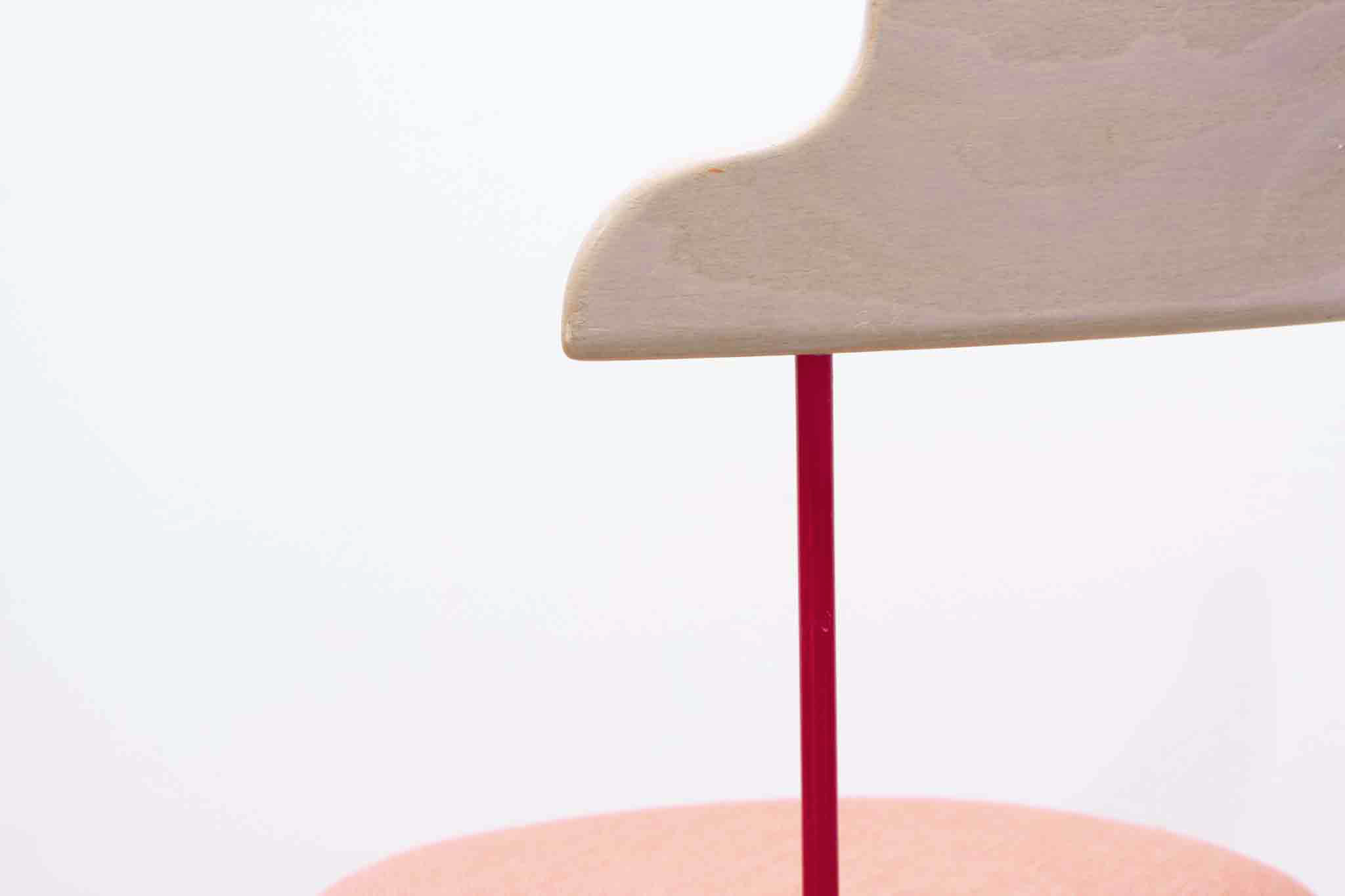 Chaise style Bruno Rey Horn tapissée