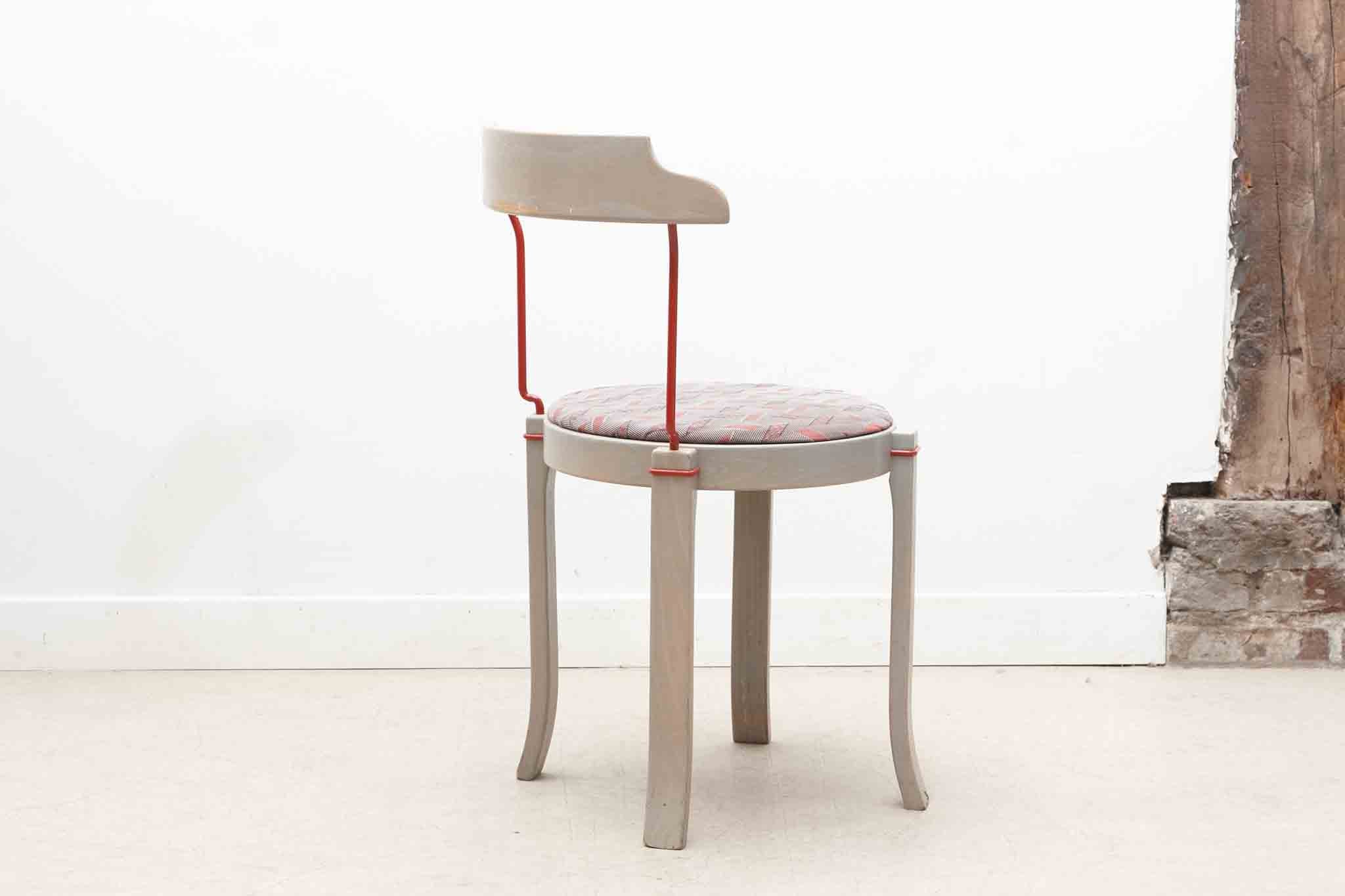 Chaise style Bruno Rey Horn tapissée