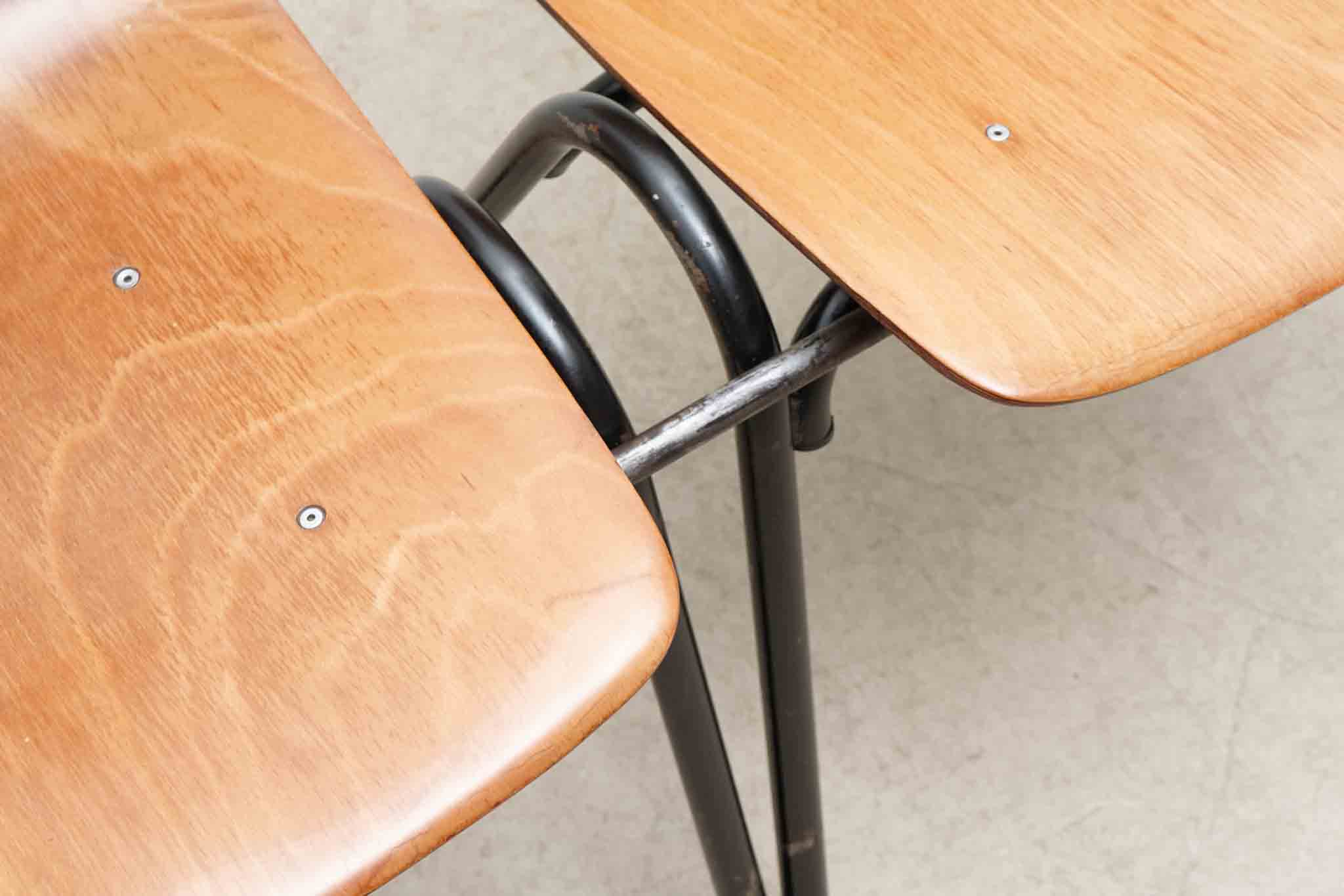 Chaise style Galvanitas S26 hêtre / noir