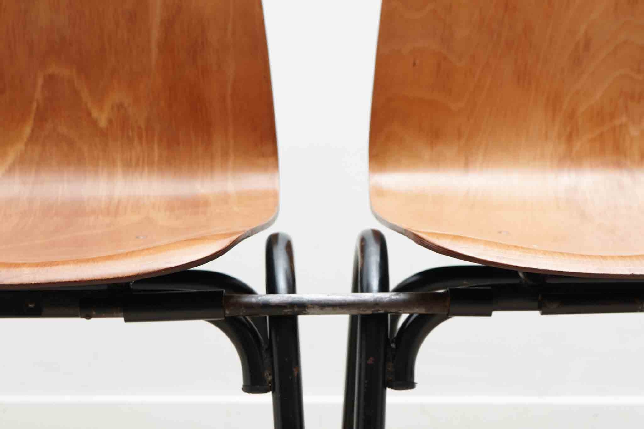 Chaise style Galvanitas S26 hêtre / noir