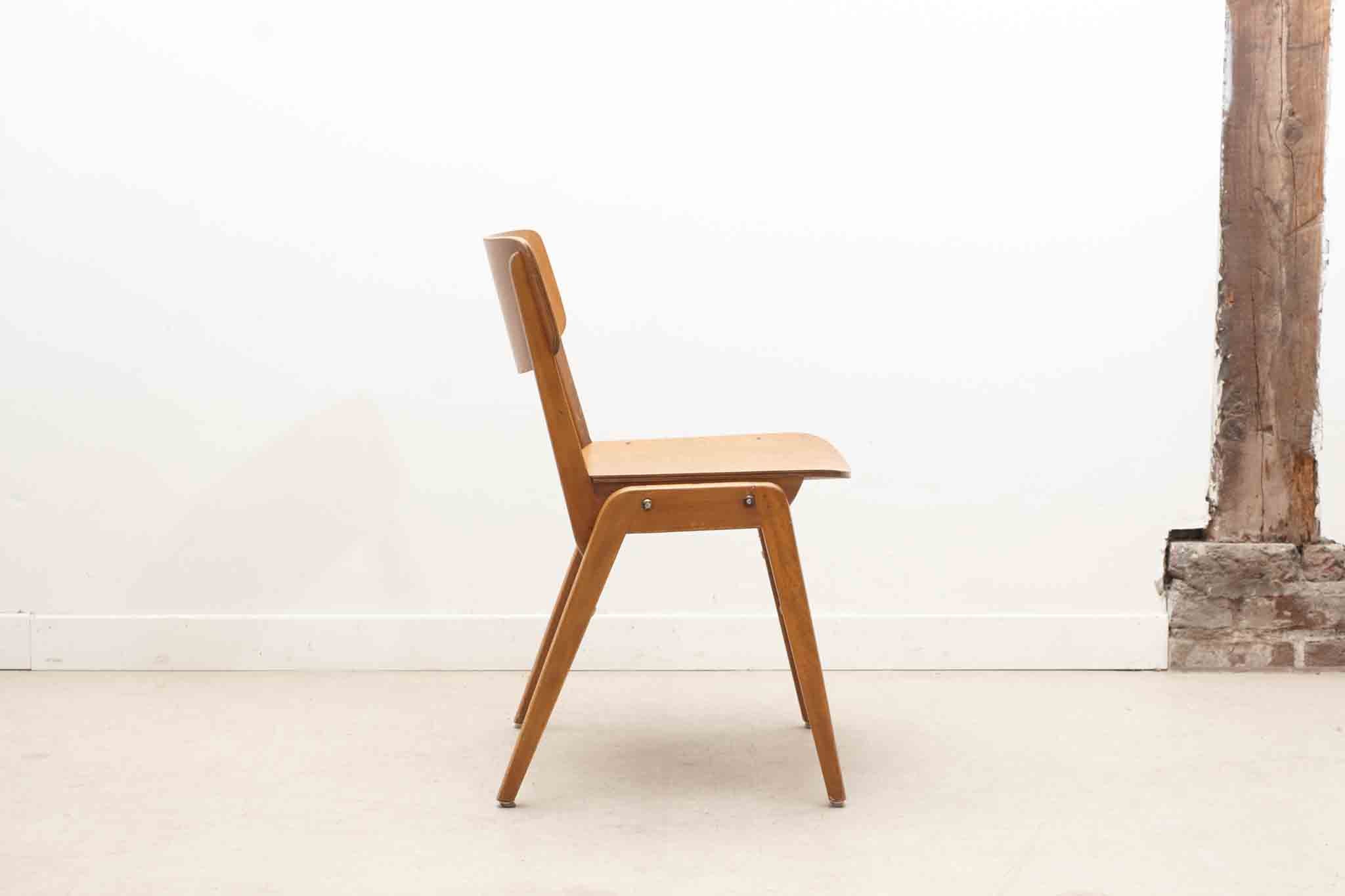 Chaise bistrot style scandinave chêne Cartel de Belleville