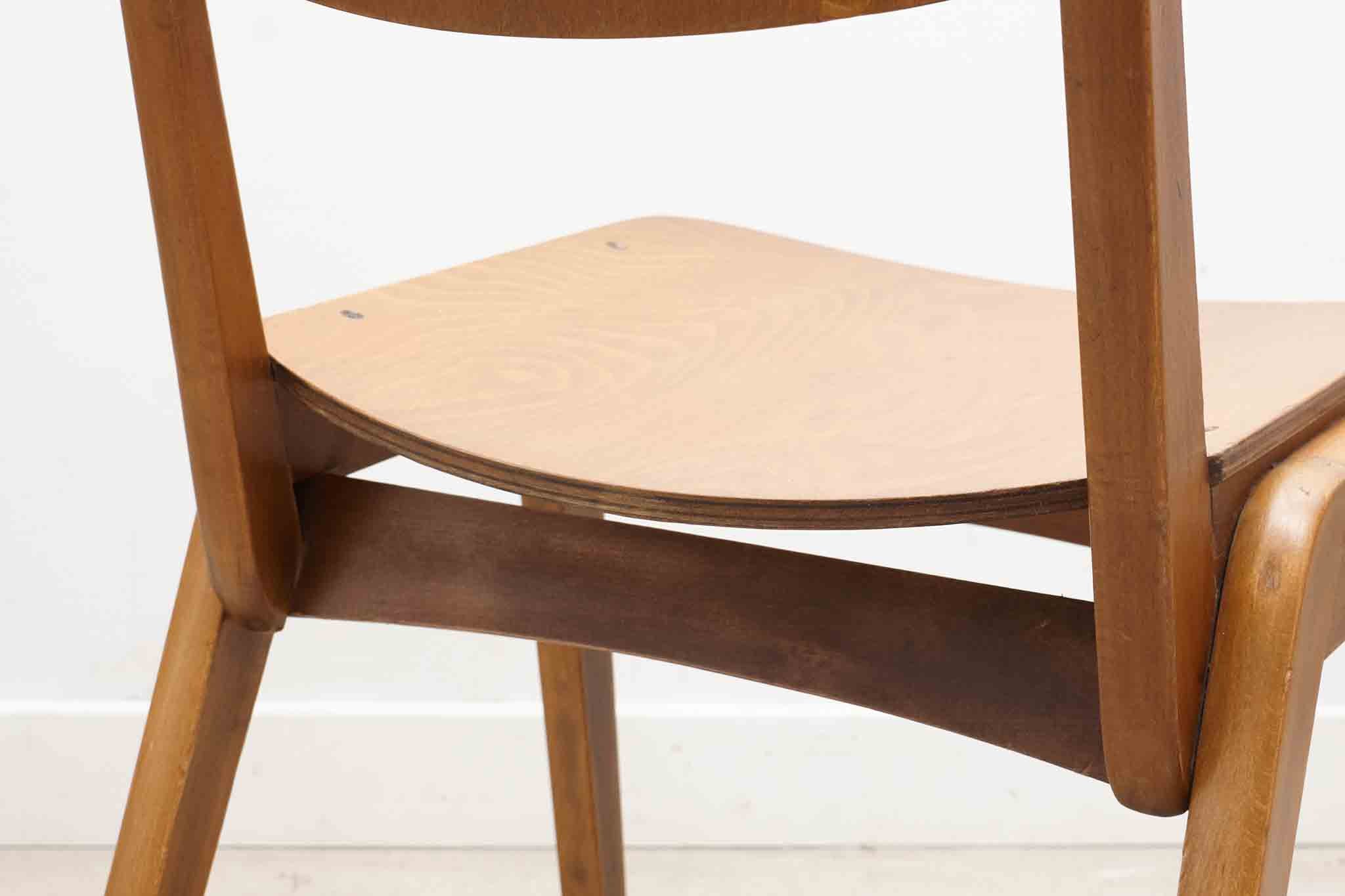 Chaise bistrot style scandinave chêne Cartel de Belleville