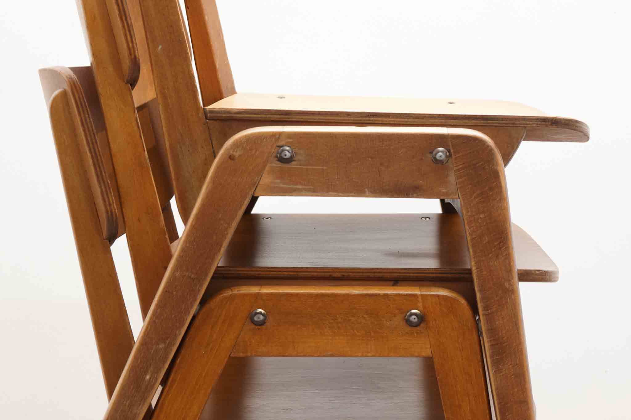 Chaise bistrot style scandinave chêne Cartel de Belleville