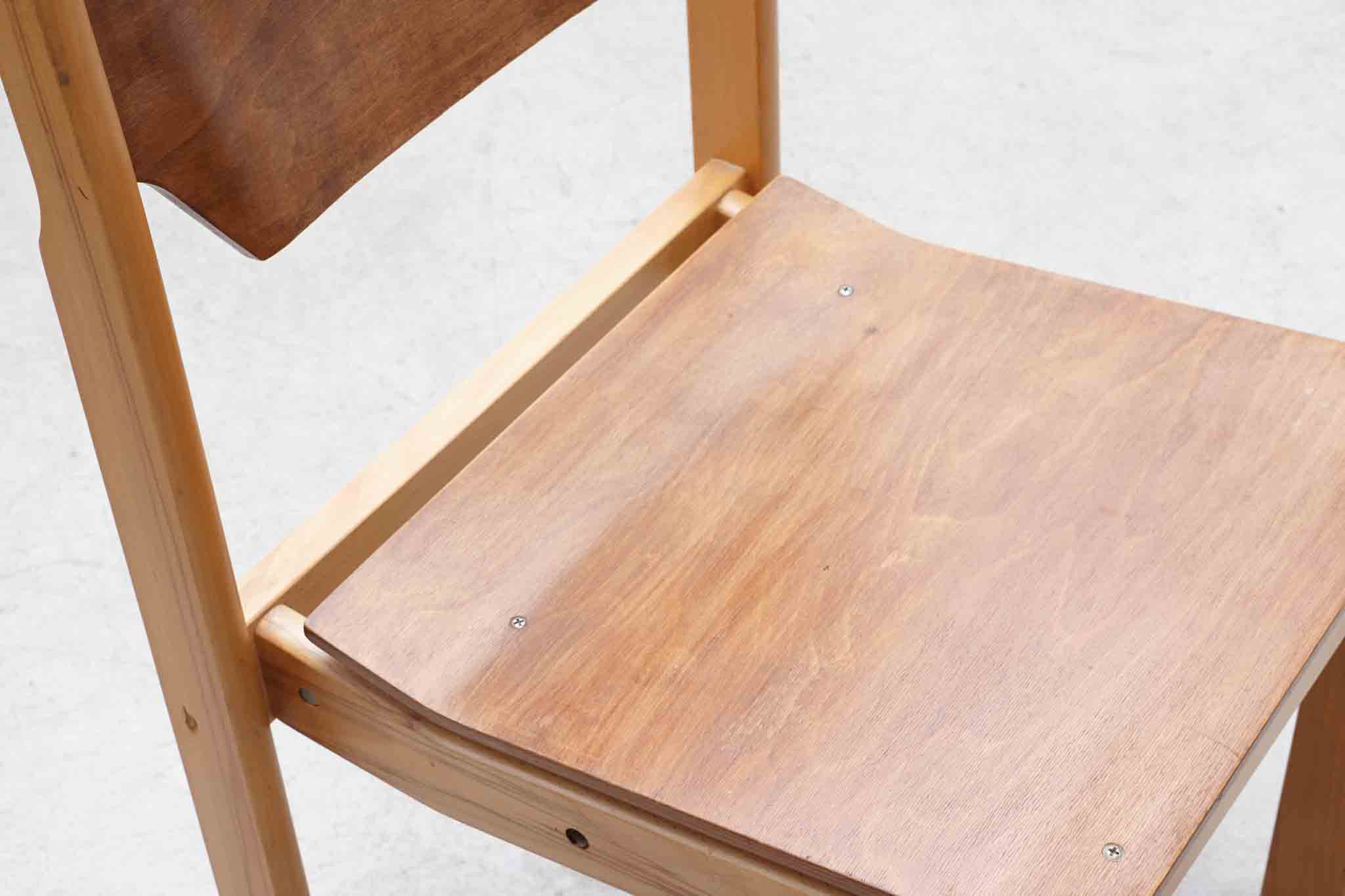 Chaise style scandinave chêne et hêtre Cartel de Belleville