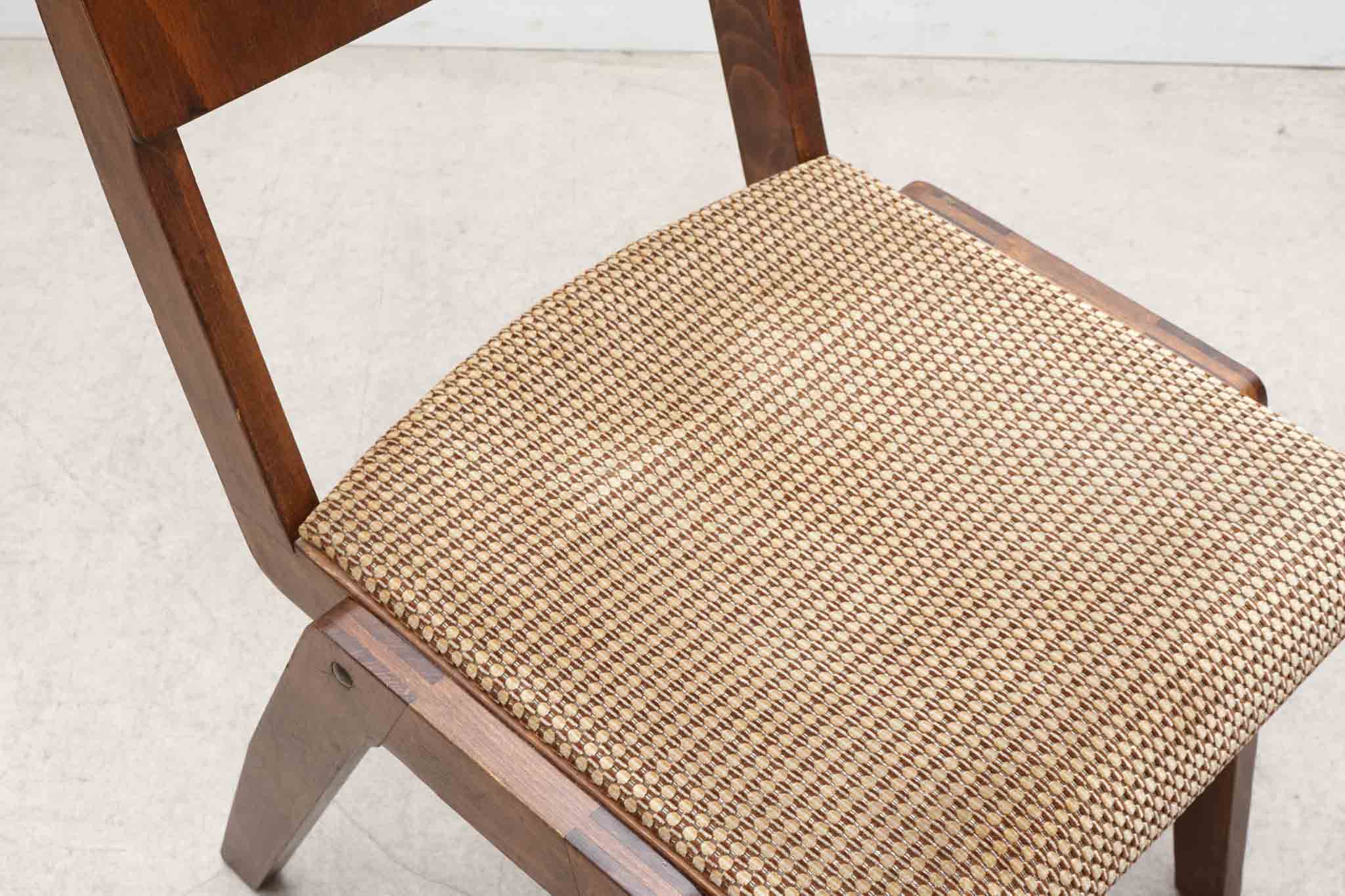 Chaise bistrot style scandinave chêne foncé