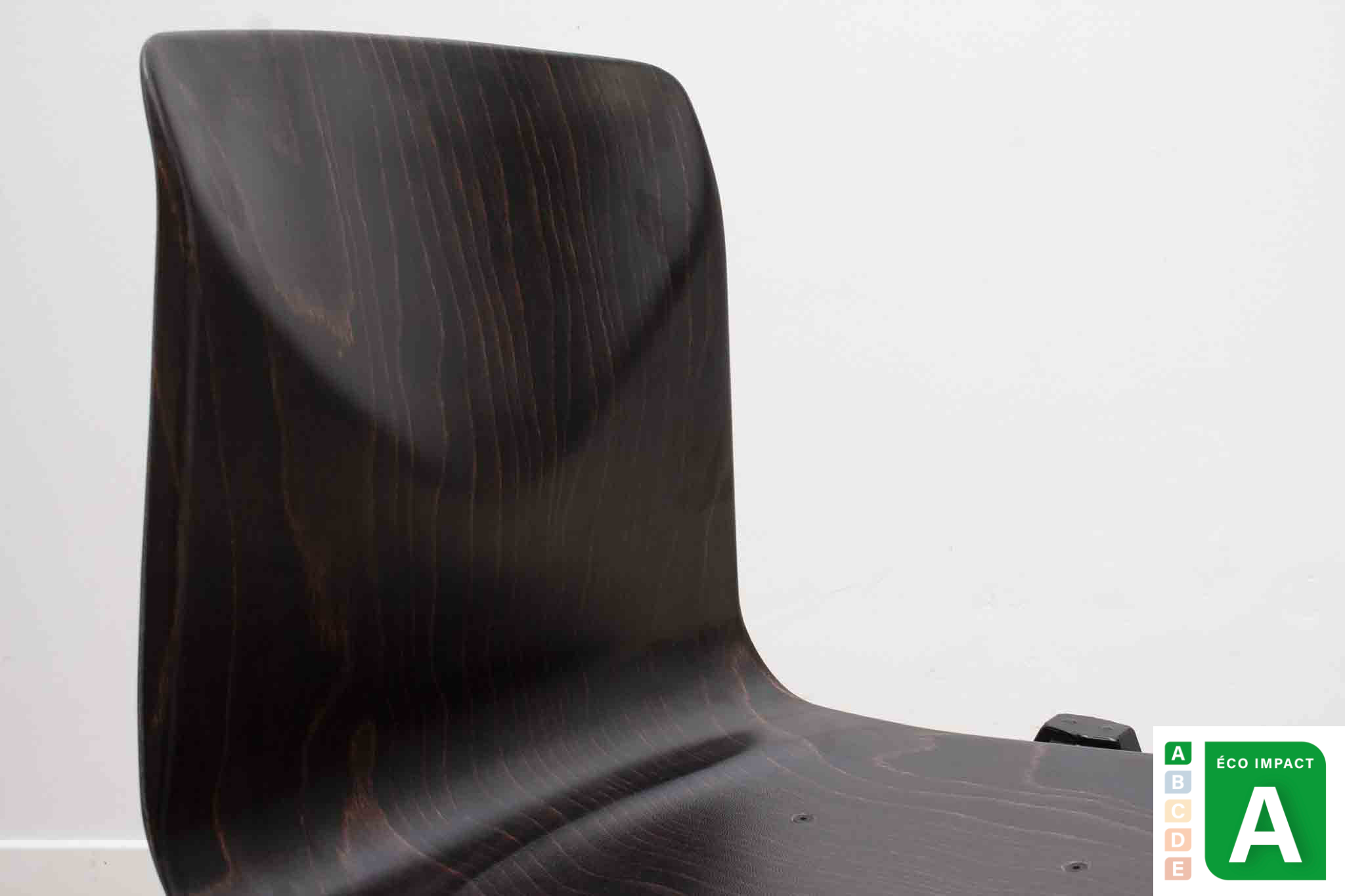 Chaise Galvanitas S22 ébène et noir Cartel de Belleville