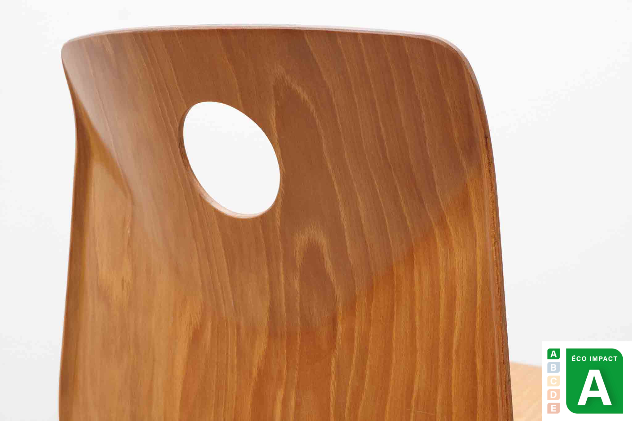 Chaise Galvanitas S22 hêtre / rouge