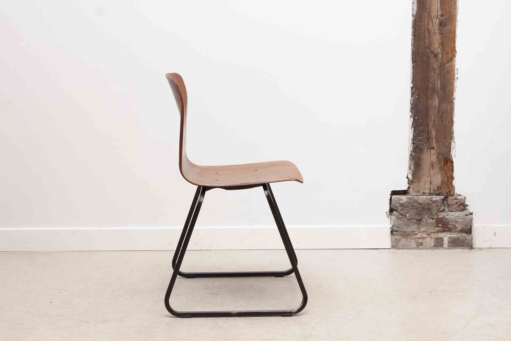 Chaise Galvanitas S23 chêne / marron