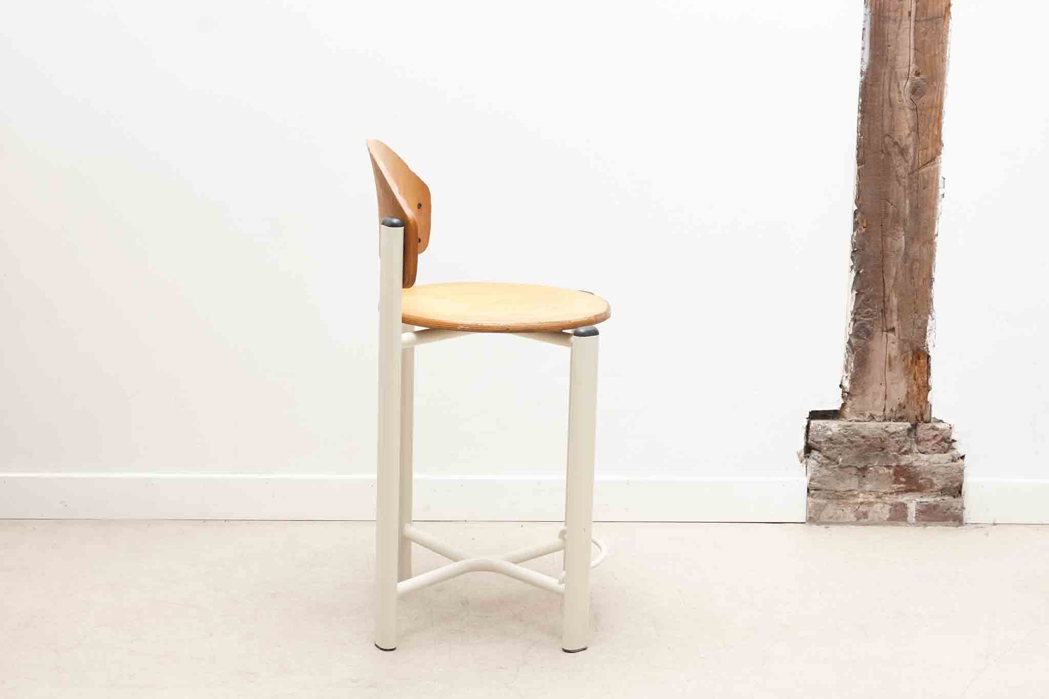 Chaise haute hêtre / blanc Cartel de Belleville