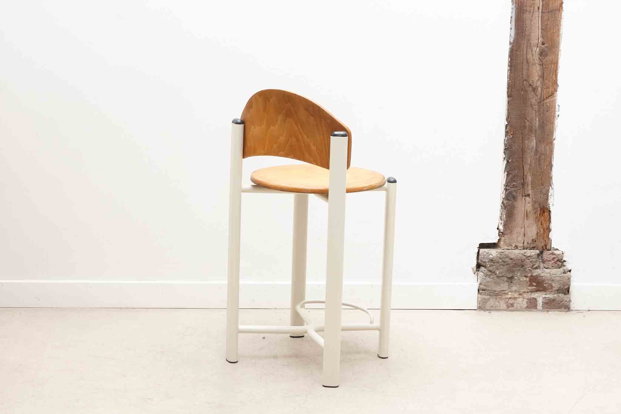 Chaise haute hêtre / blanc Cartel de Belleville