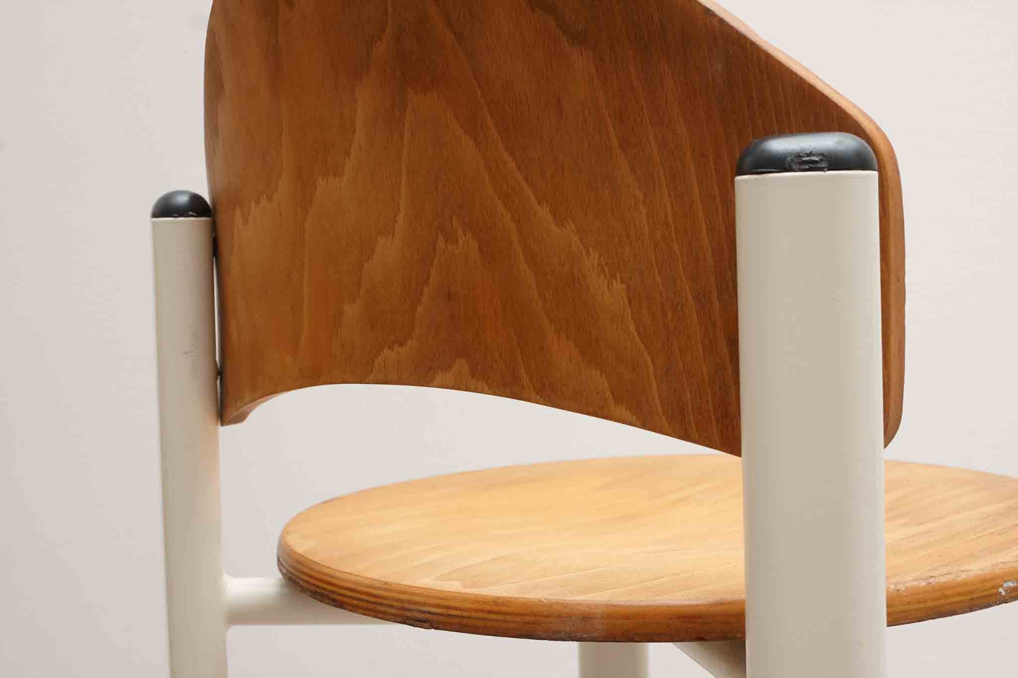 Chaise haute hêtre / blanc