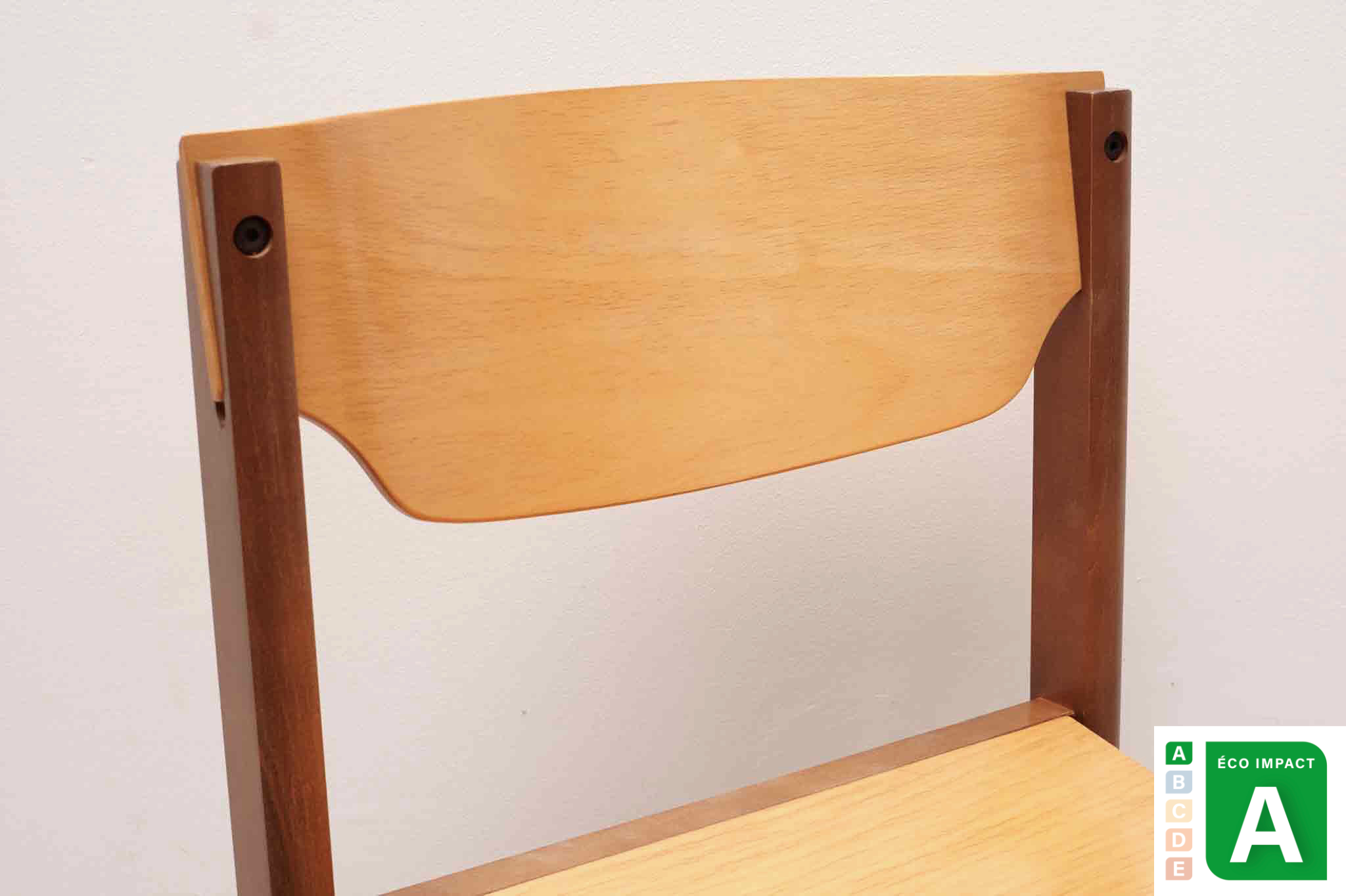 Chaise style scandinave chêne / hêtre Cartel de Belleville