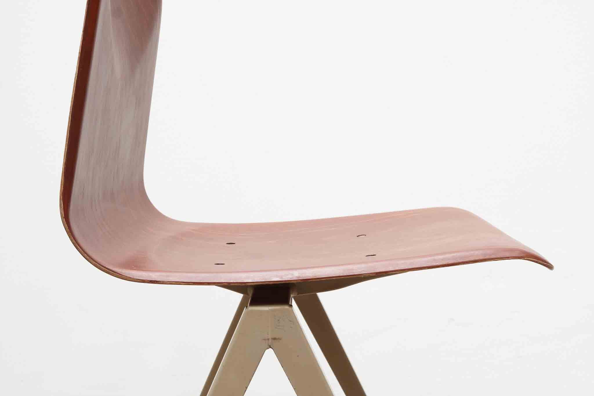 Chaise Galvanitas S19 acajou / beige