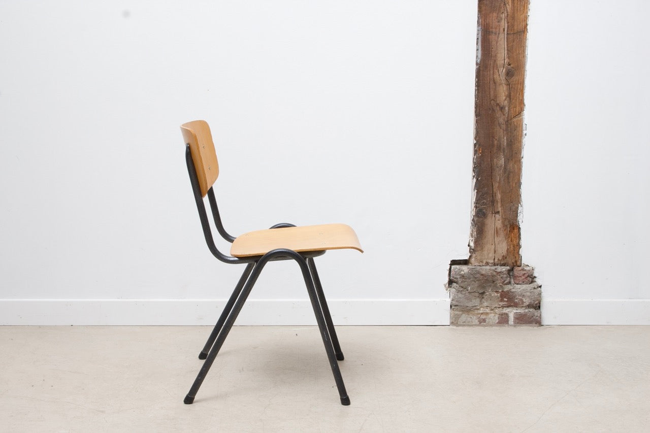 Chaise Eromes F4 hêtre / gris