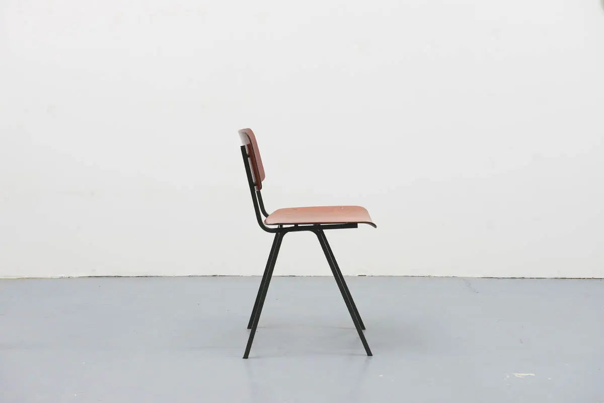 Chaise Eromes F6 chêne et gris vert Cartel de Belleville