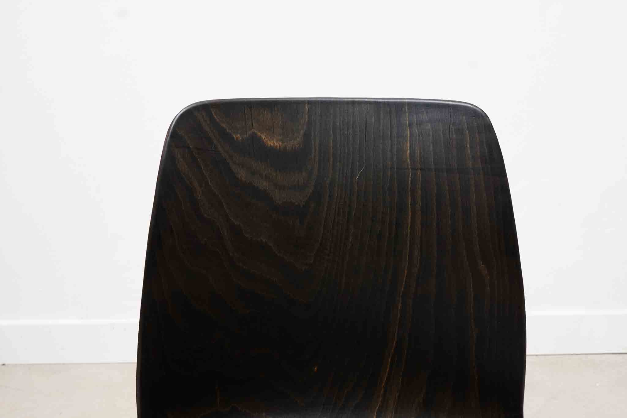 Chaise Galvanitas S30 organique ébène / gris