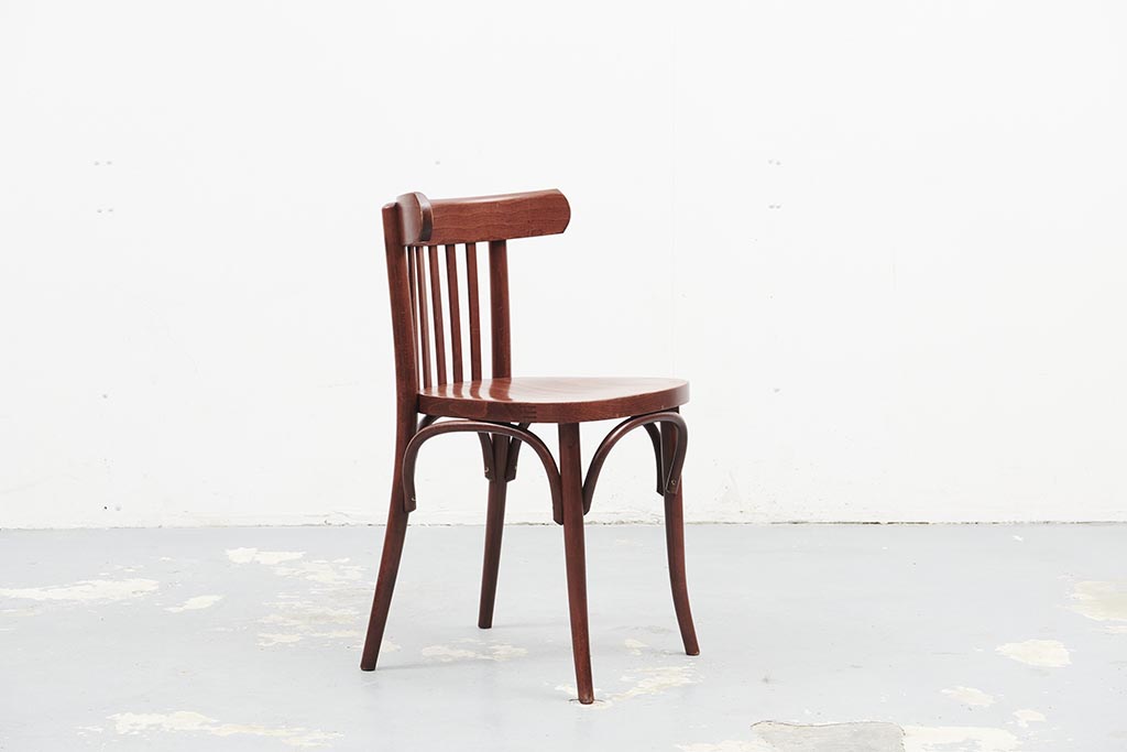 Chaise bistrot style Baumann acajou Cartel de Belleville