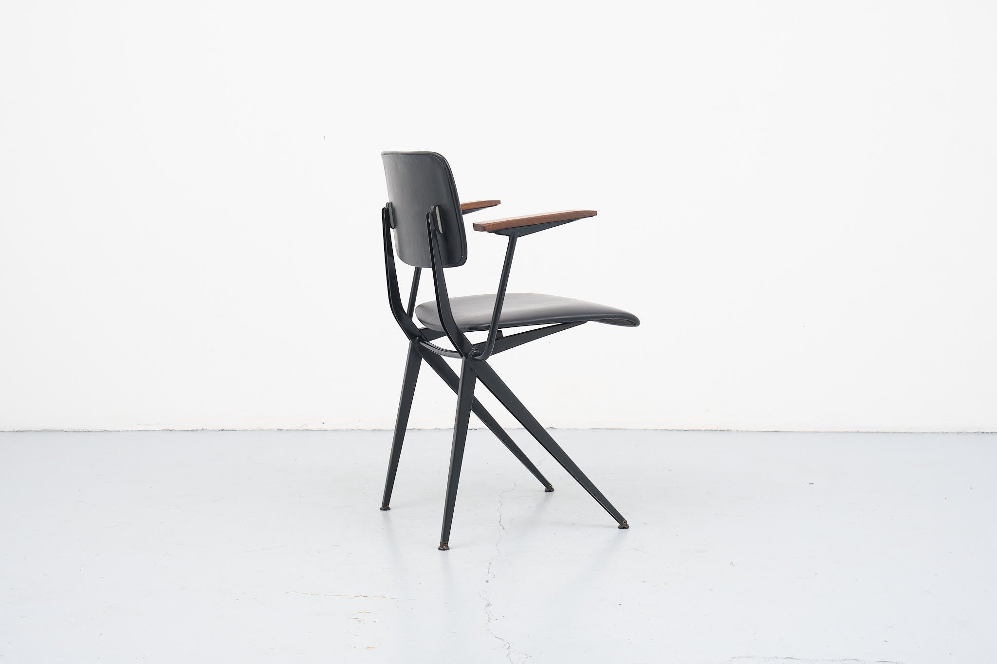 Chaise Marko S202 Spinstoel Accoudoirs noir