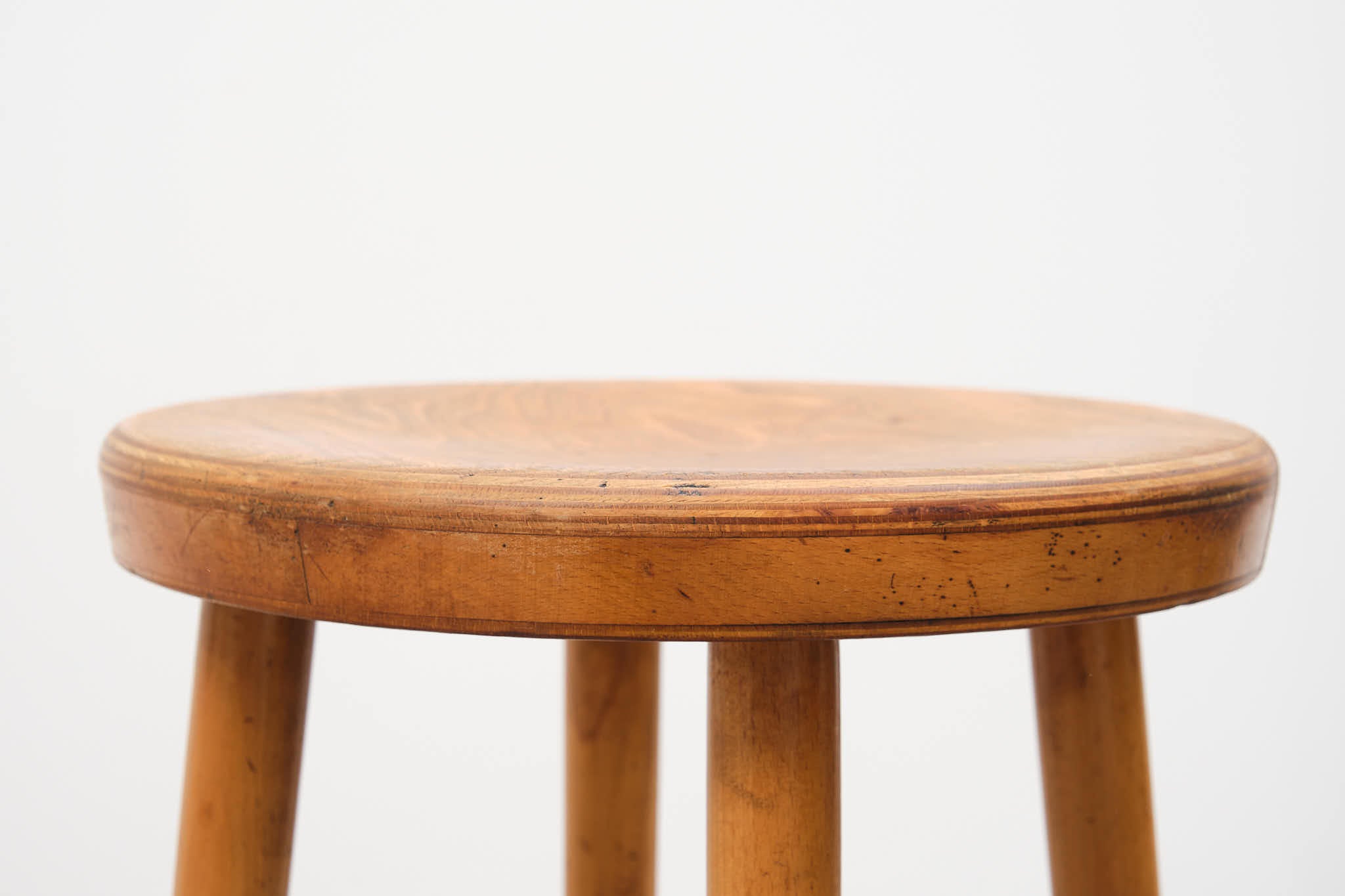 Tabouret de bar en bois style Baumann chêne