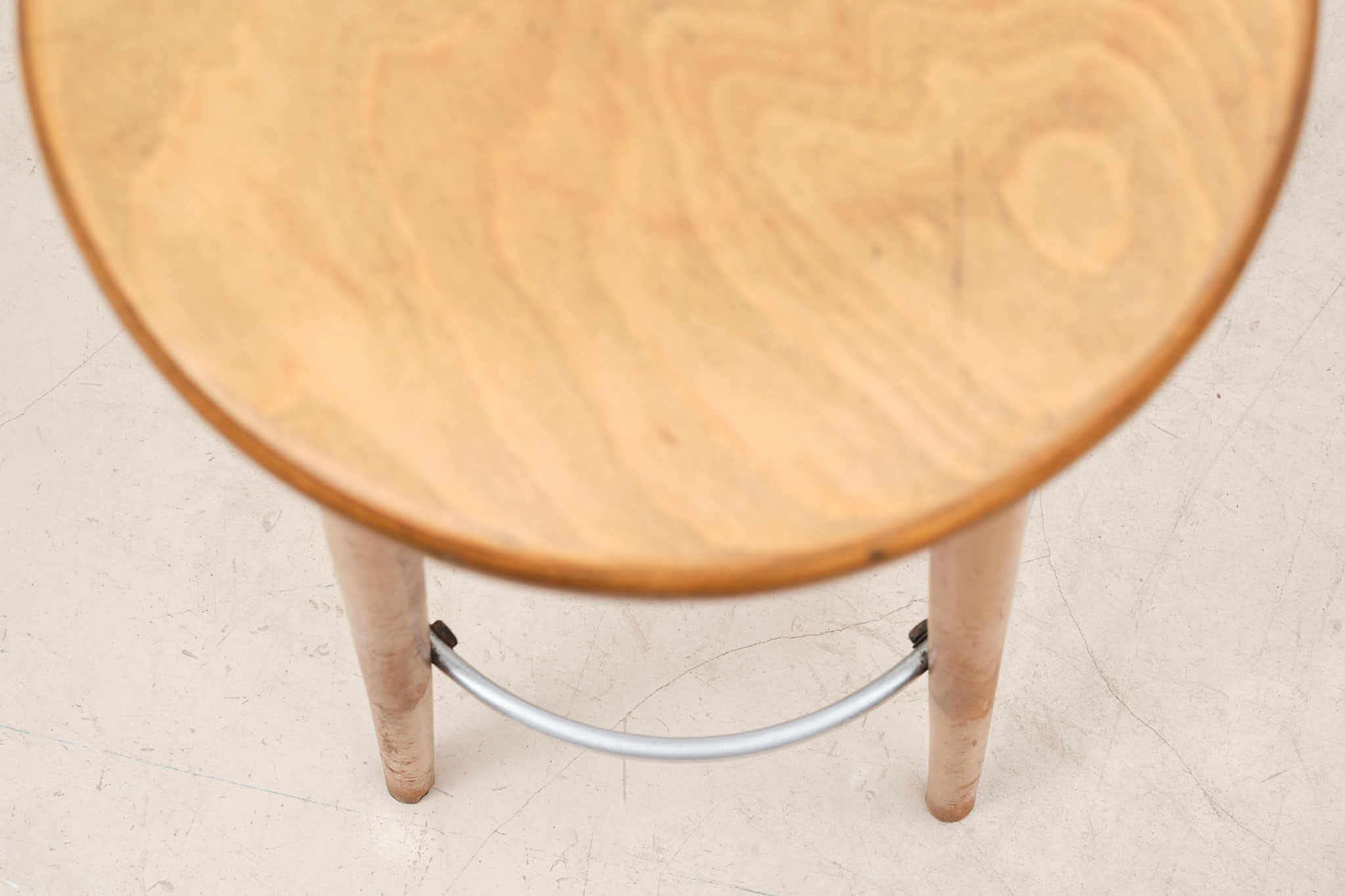 Tabouret de bar en bois style Baumann chêne