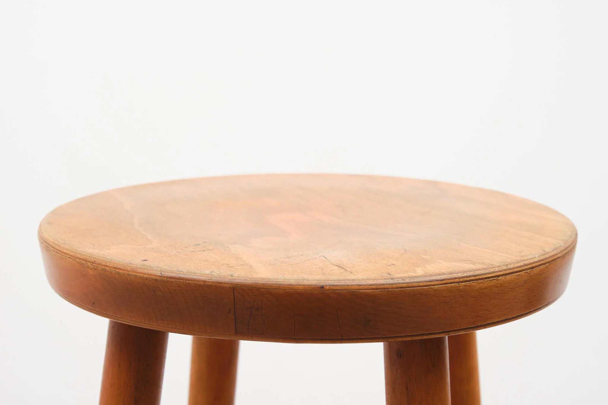 Tabouret de bar en bois style Baumann chêne Cartel de Belleville