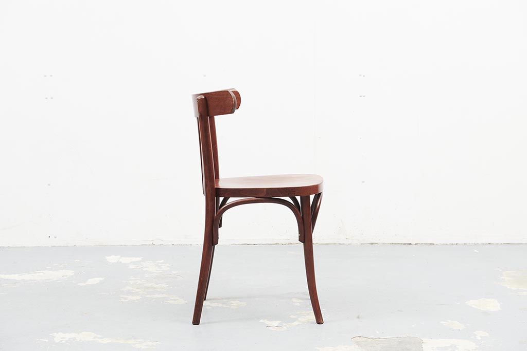 Chaise bistrot style Baumann acajou Cartel de Belleville