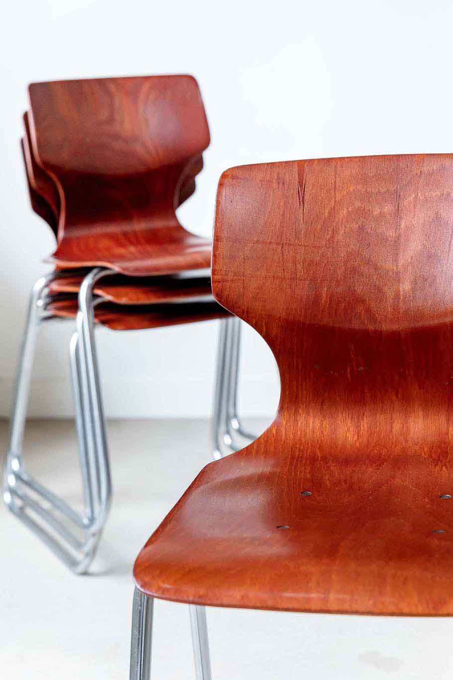 Chaise vintage Flötotto traîneau